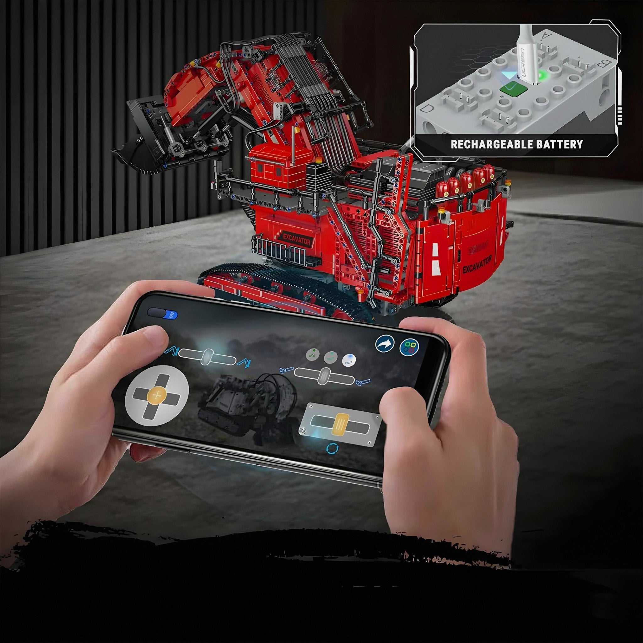 Remote Controlled Heavy Duty Excavator | 4768pcs - My Store