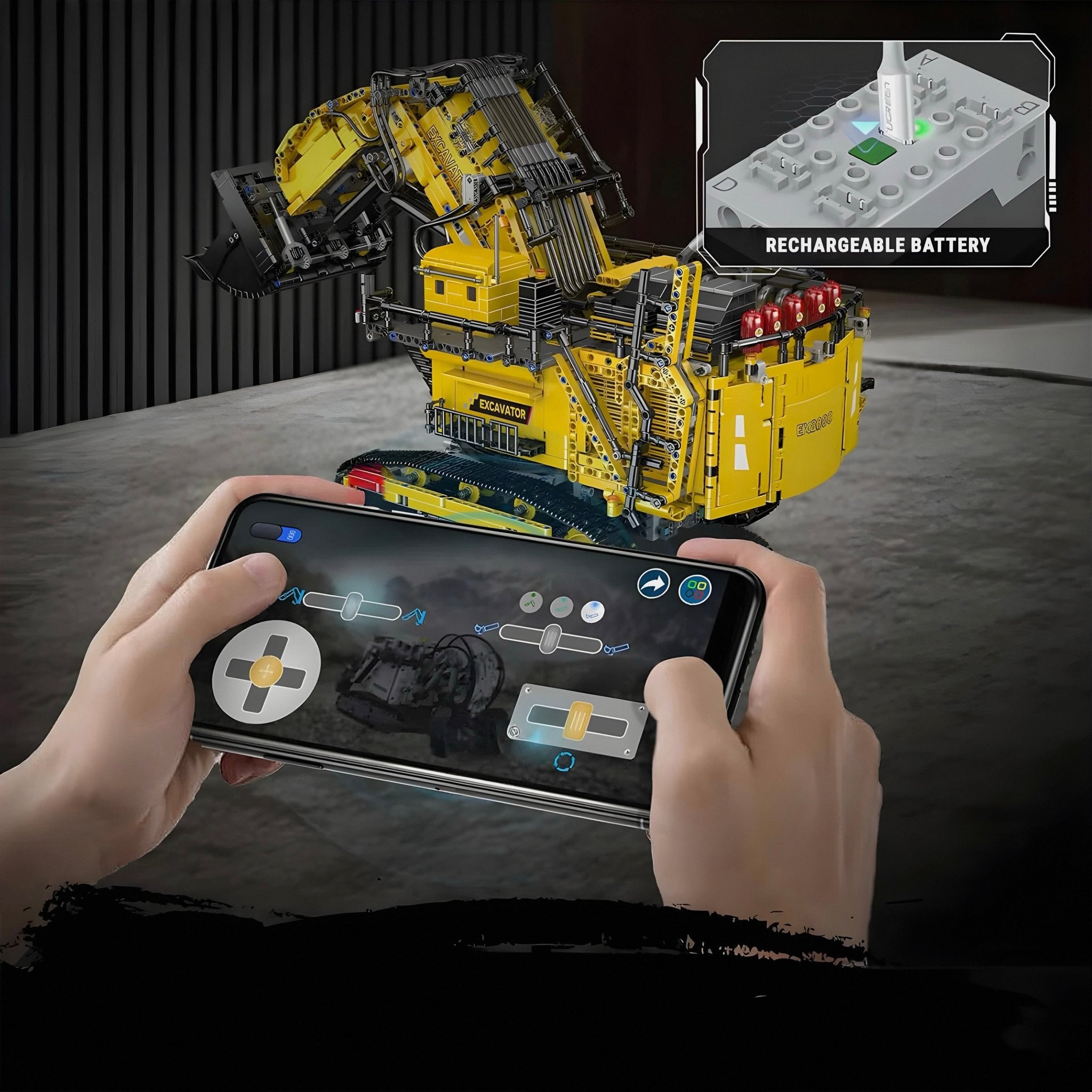 Remote Controlled Heavy Duty Excavator | 4768pcs - My Store