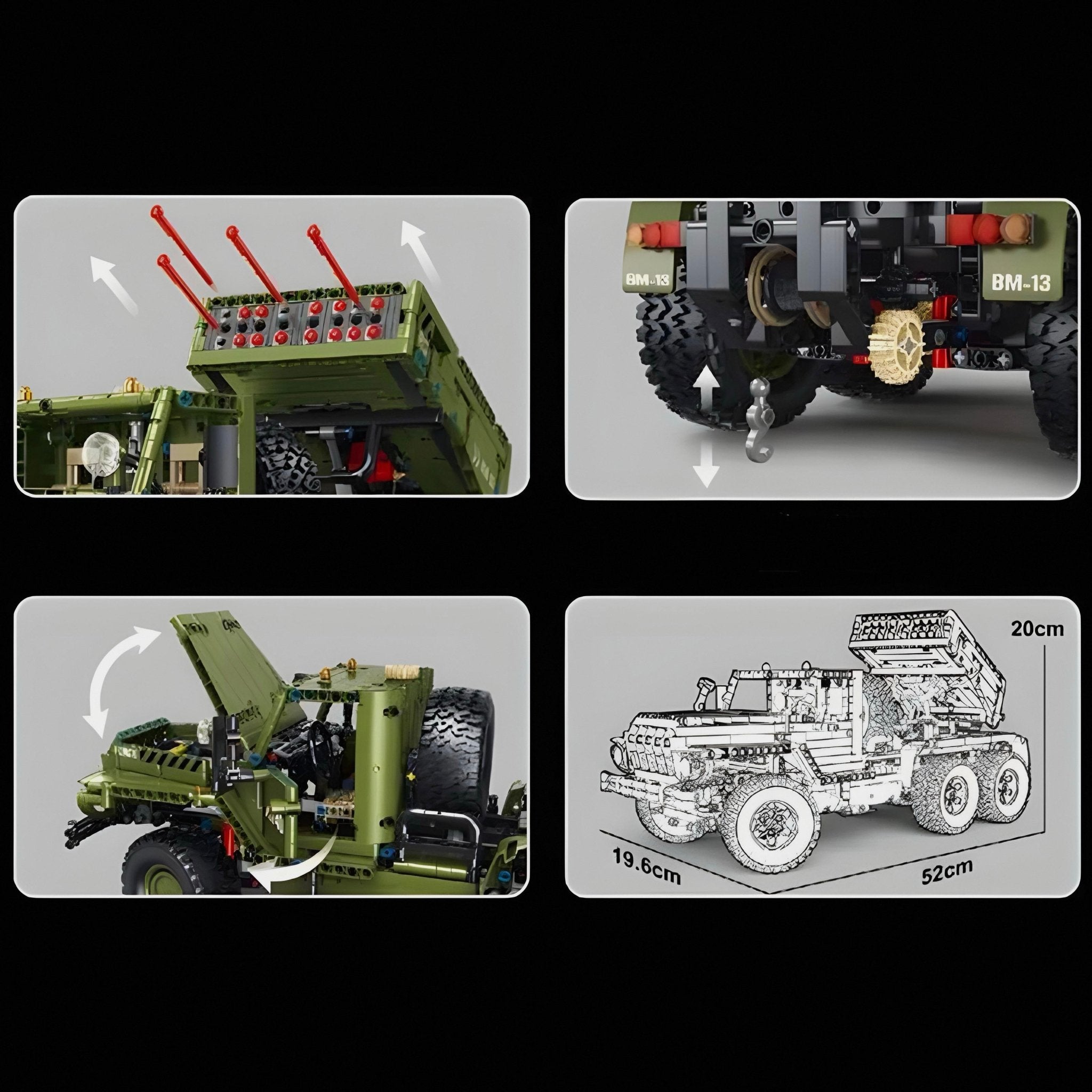 Remote Controlled Katyusha Rocket Launcher | 2269pcs - My Store