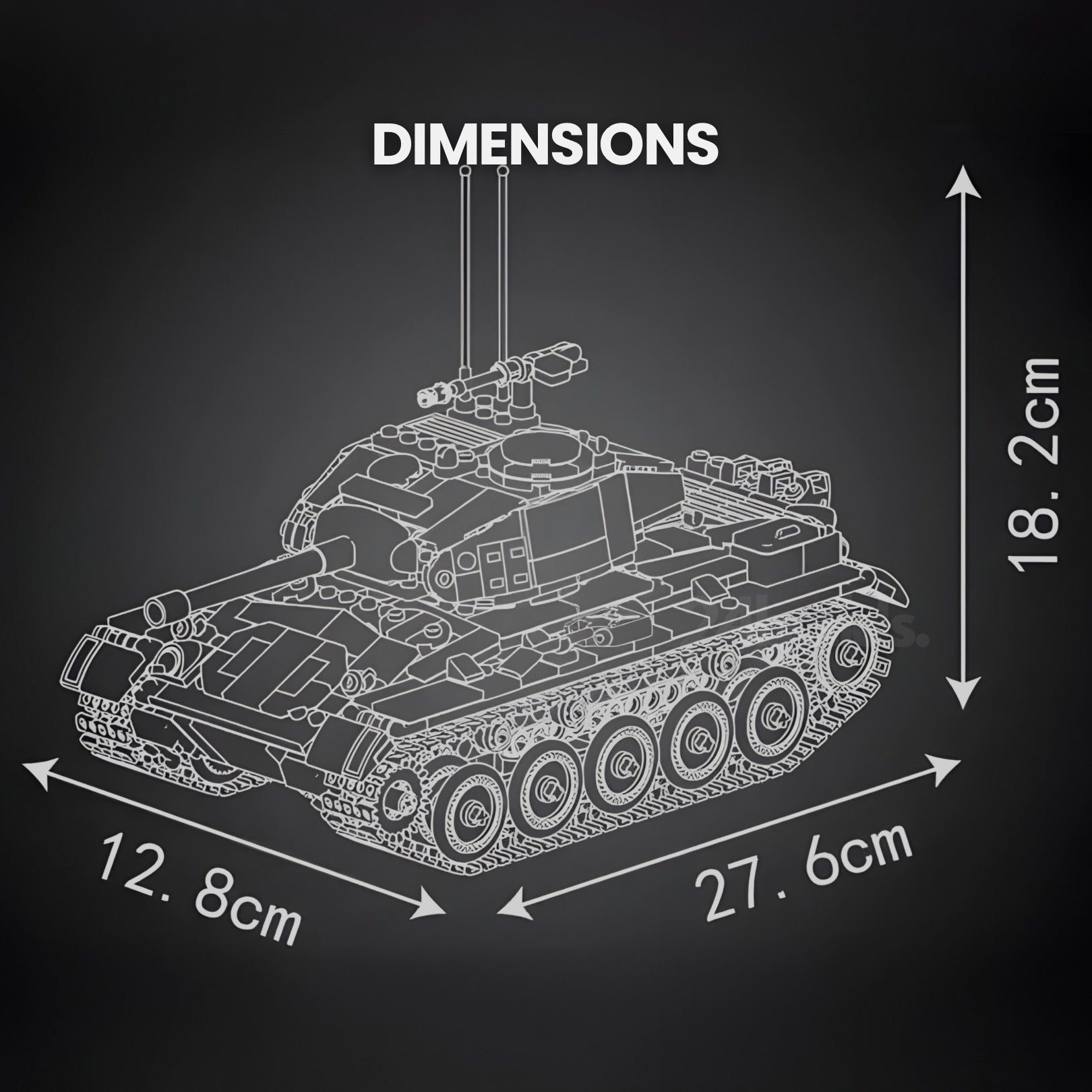 Remote Controlled M24 Chaffee Tank | 932pcs - My Store