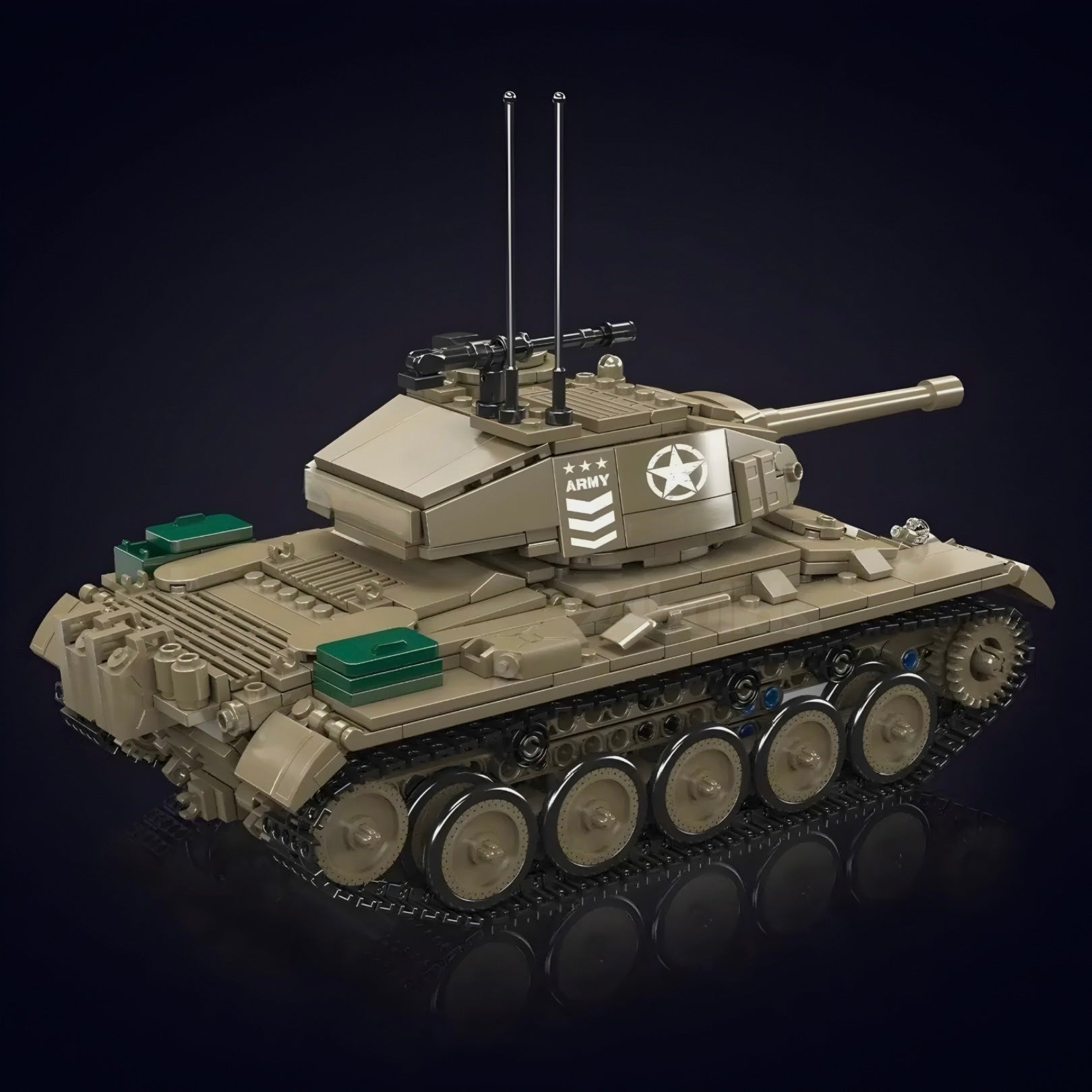 Remote Controlled M24 Chaffee Tank | 932pcs - My Store