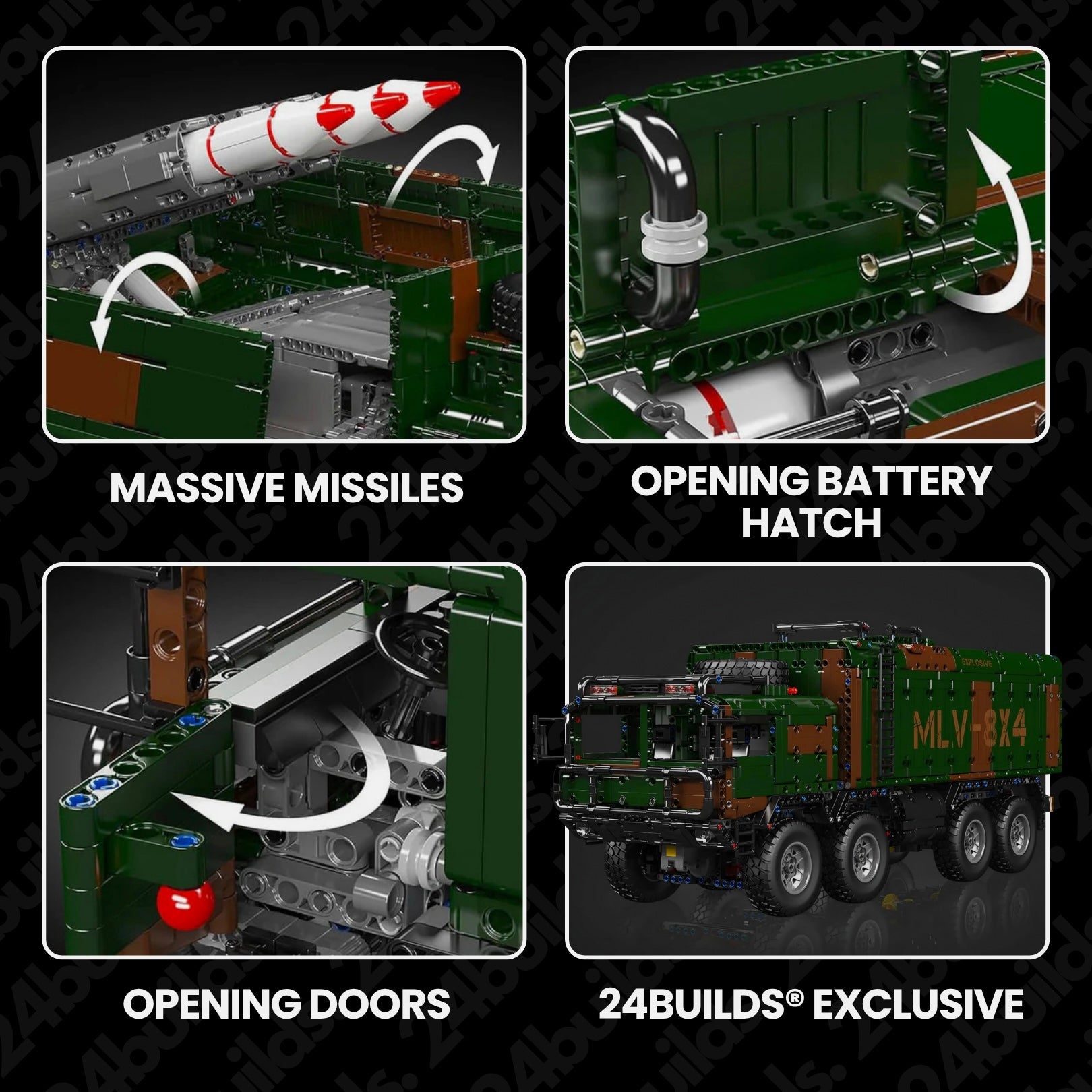 Remote Controlled Missile Launcher Truck | 3594pcs - My Store
