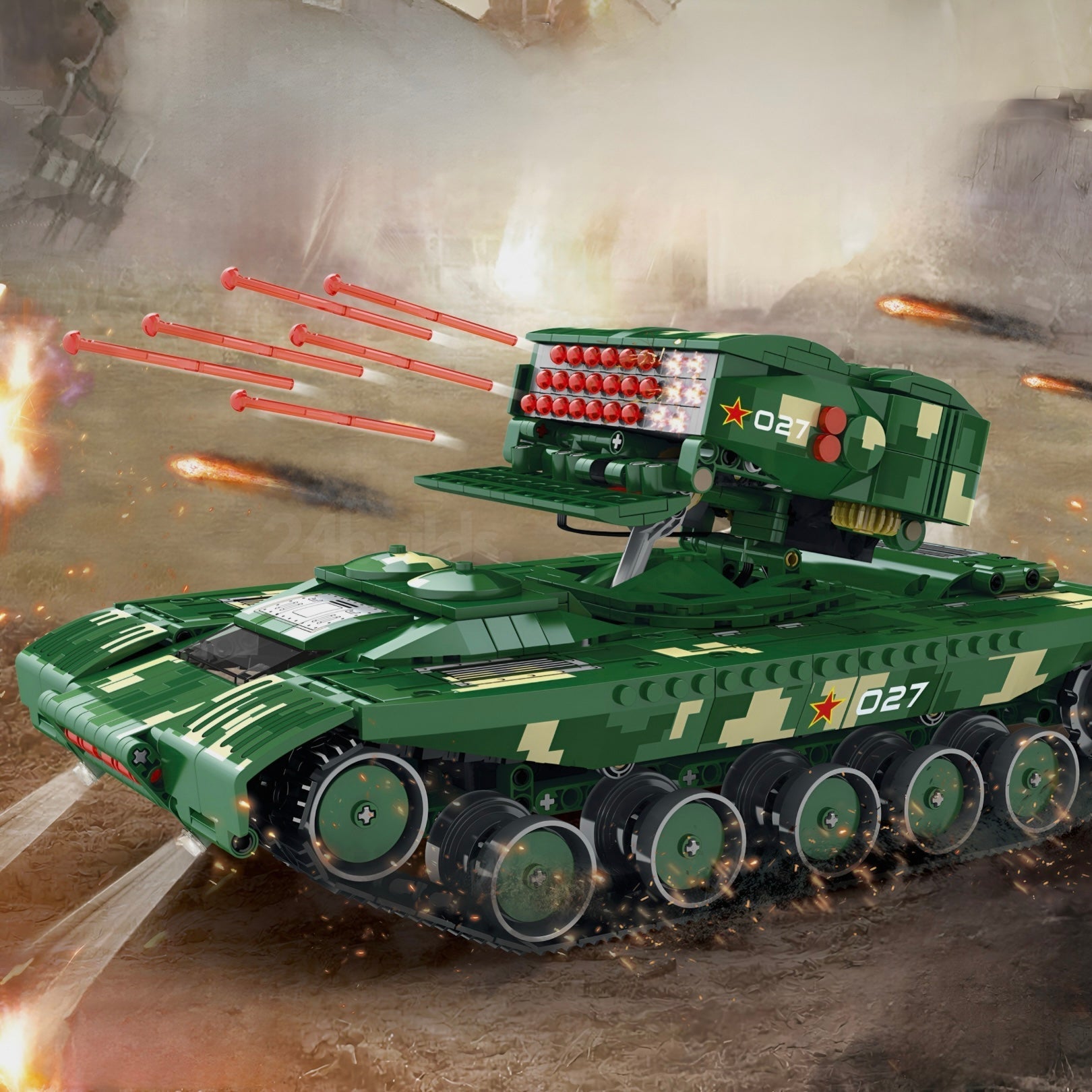 Remote Controlled Missile Tank | 1488pcs - My Store