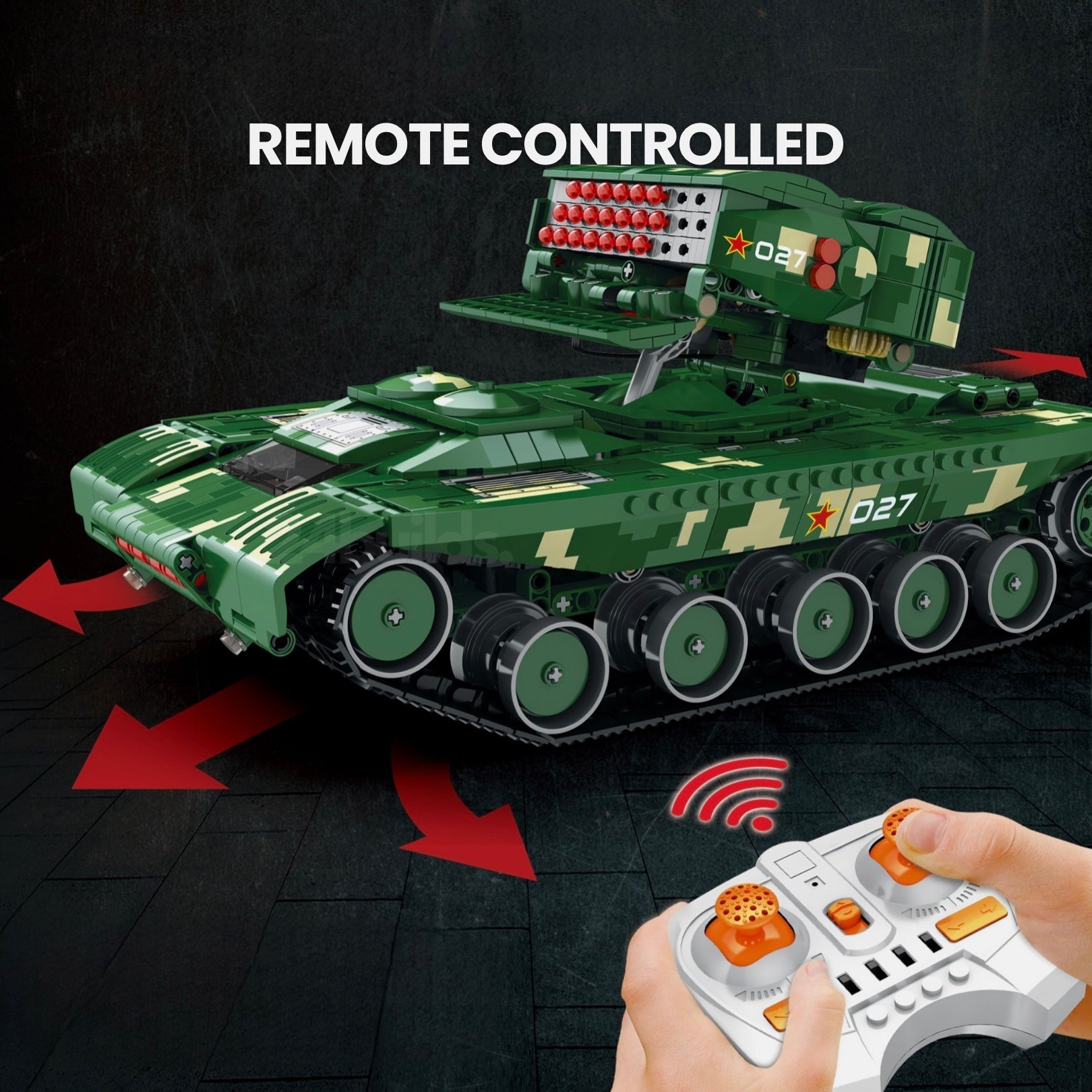 Remote Controlled Missile Tank | 1488pcs - My Store