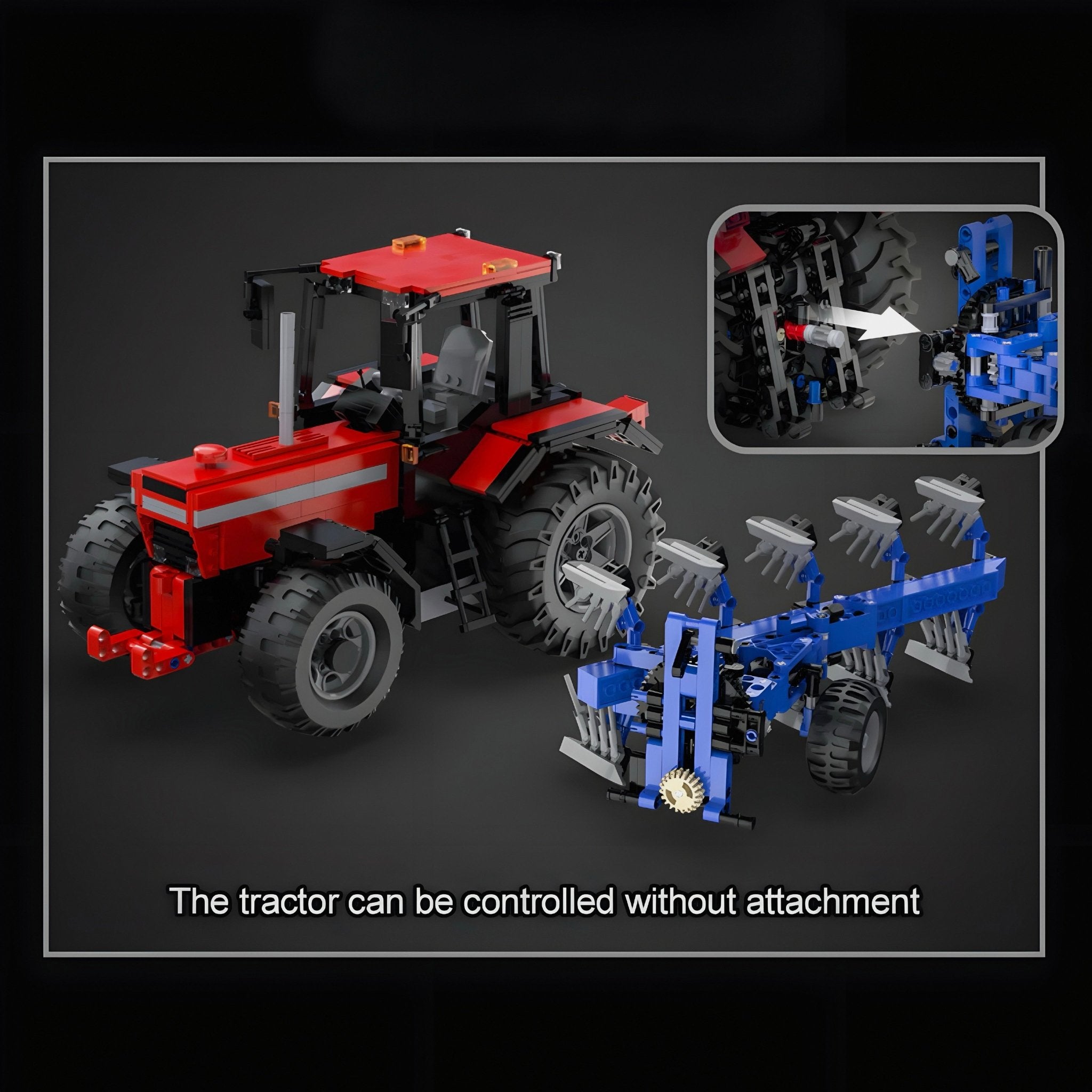 Remote Controlled Plowing Tractor | 1676pcs - My Store
