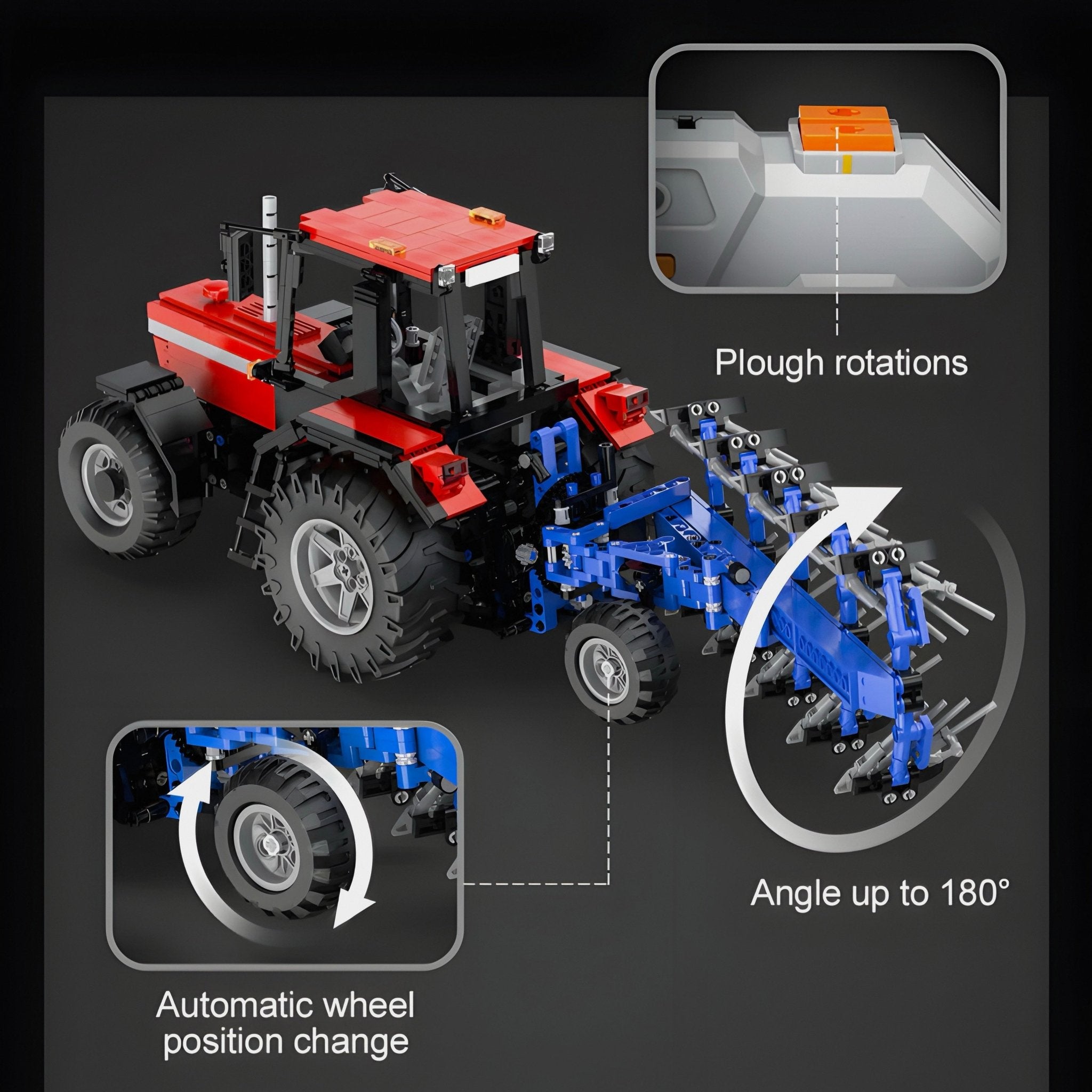 Remote Controlled Plowing Tractor | 1676pcs - My Store