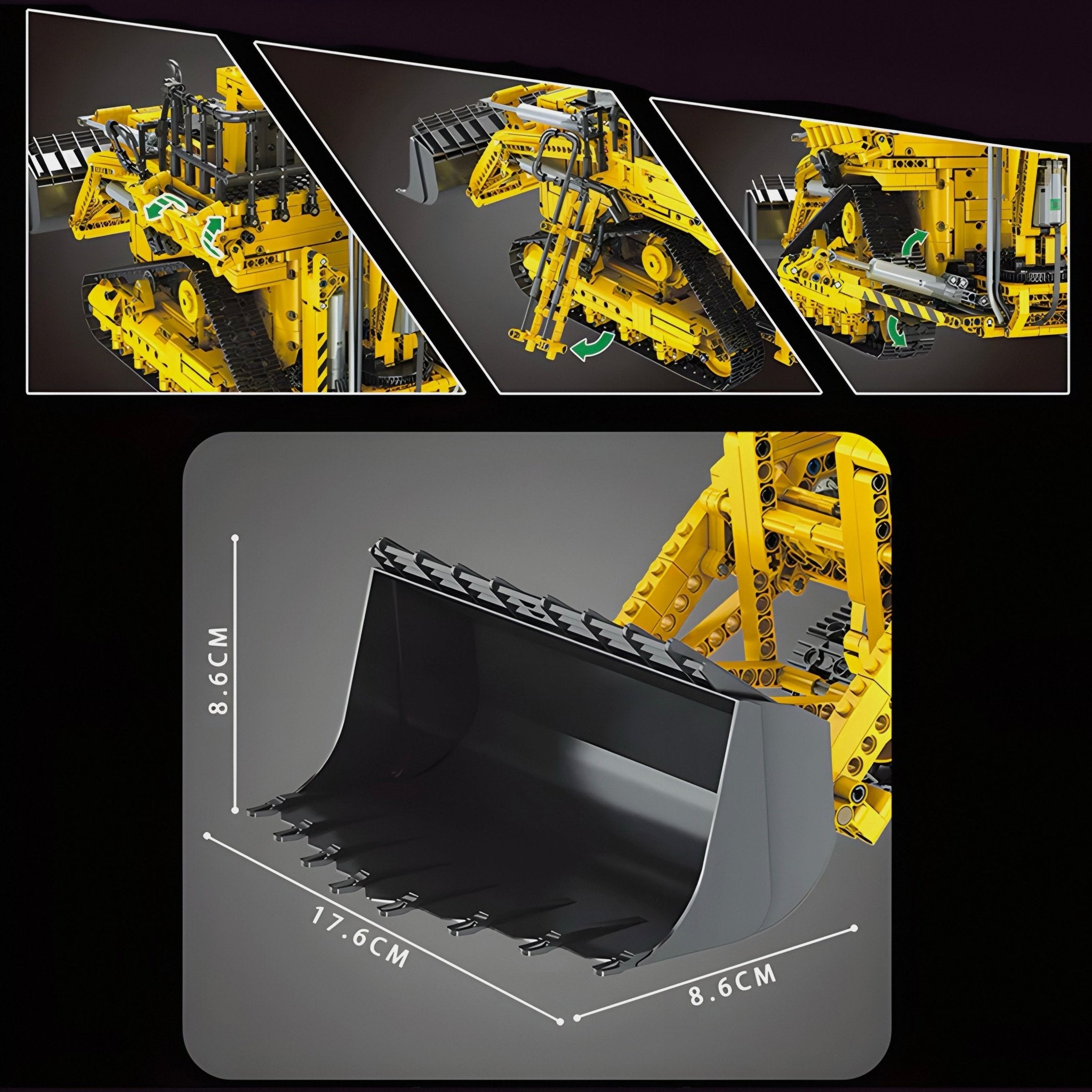 Remote Controlled Pneumatic Backhoe Loader | 3960pcs - My Store