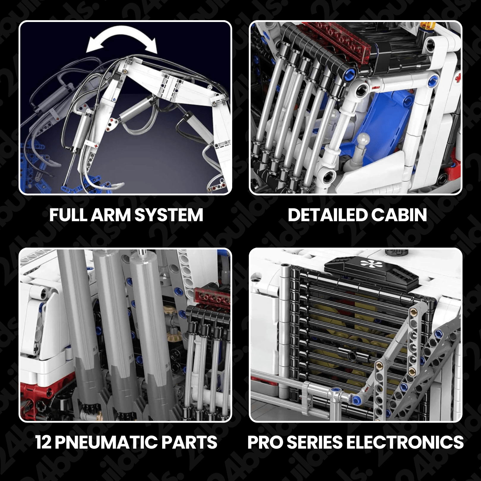 Remote Controlled Pneumatic Claw Excavator | 4196pcs - My Store