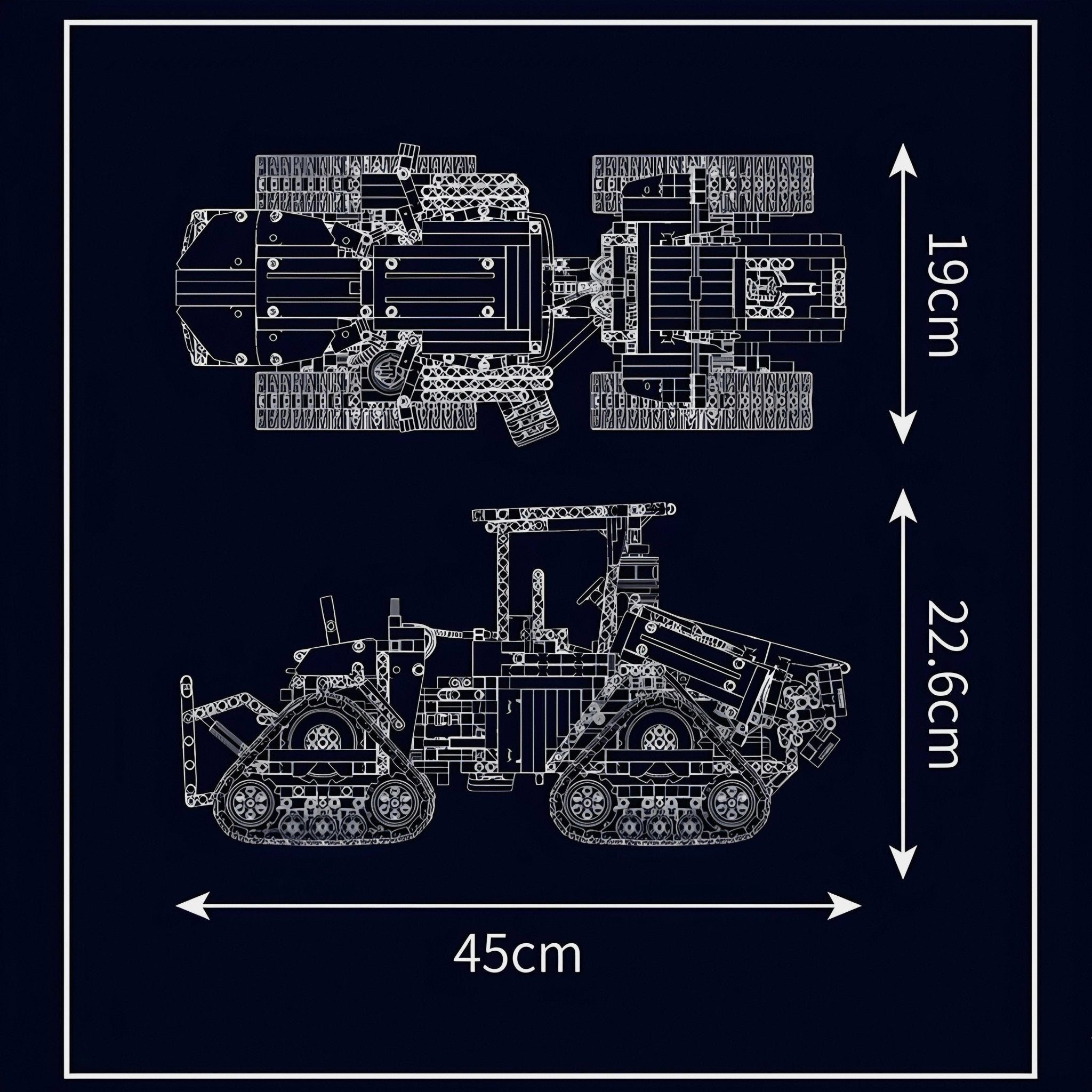 Remote Controlled Pneumatic Crawler Tractor | 1697pcs - My Store