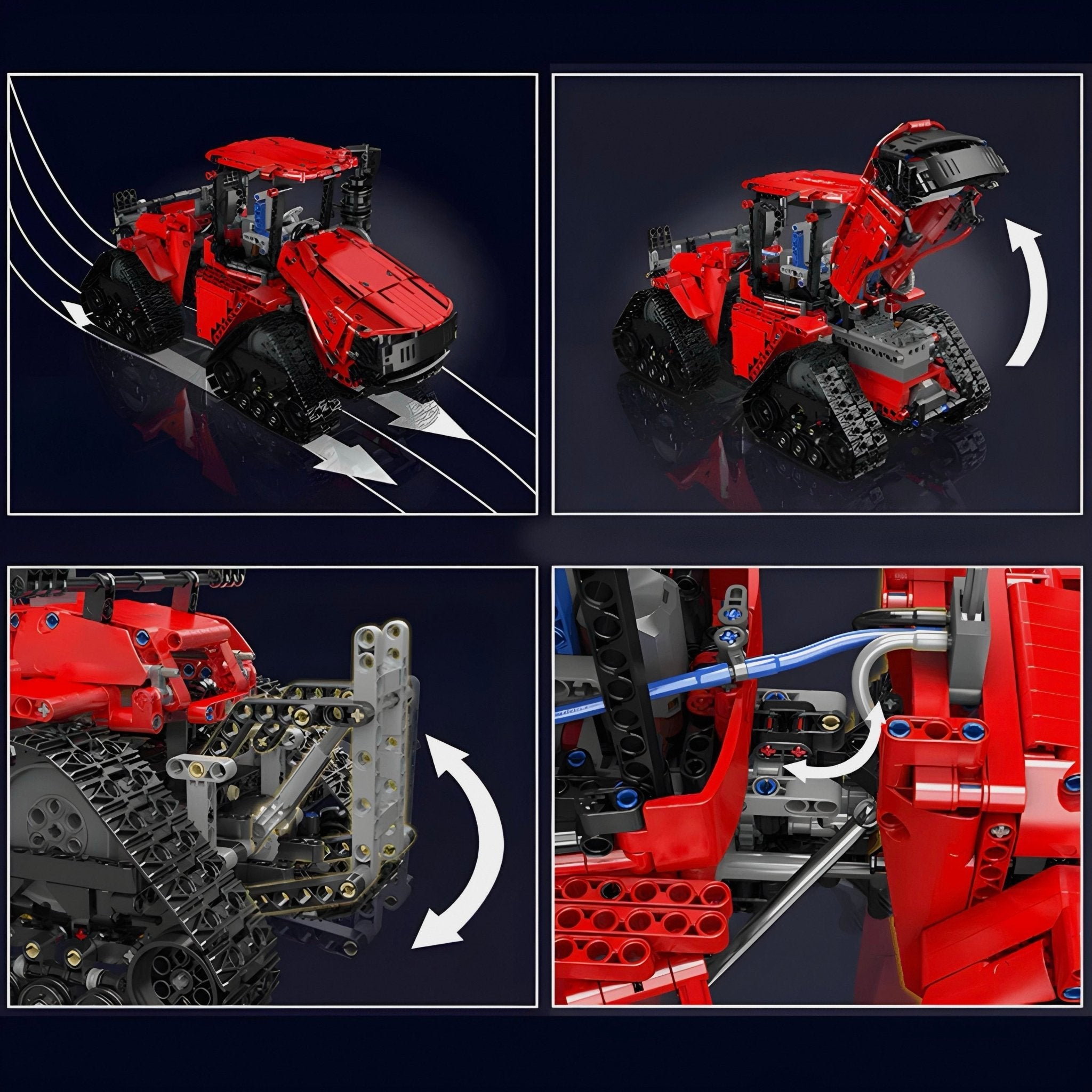 Remote Controlled Pneumatic Crawler Tractor | 1697pcs - My Store