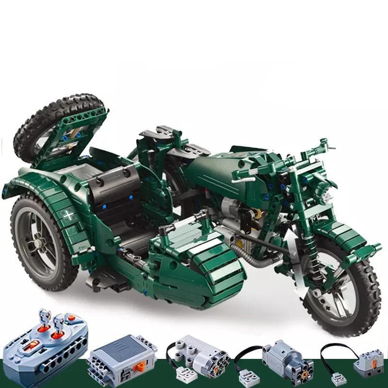Remote Controlled Sidecar Motorcycle | 629pcs - My Store