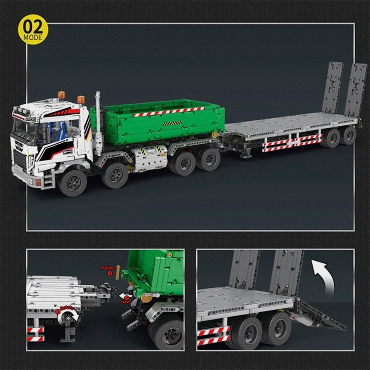 Remote Controlled Skip & Tow Truck | 2950pcs - My Store