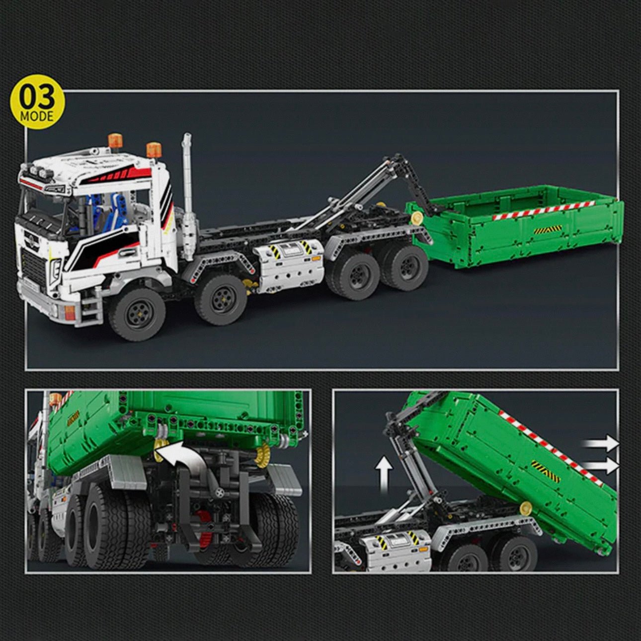 Remote Controlled Skip & Tow Truck | 2950pcs - My Store