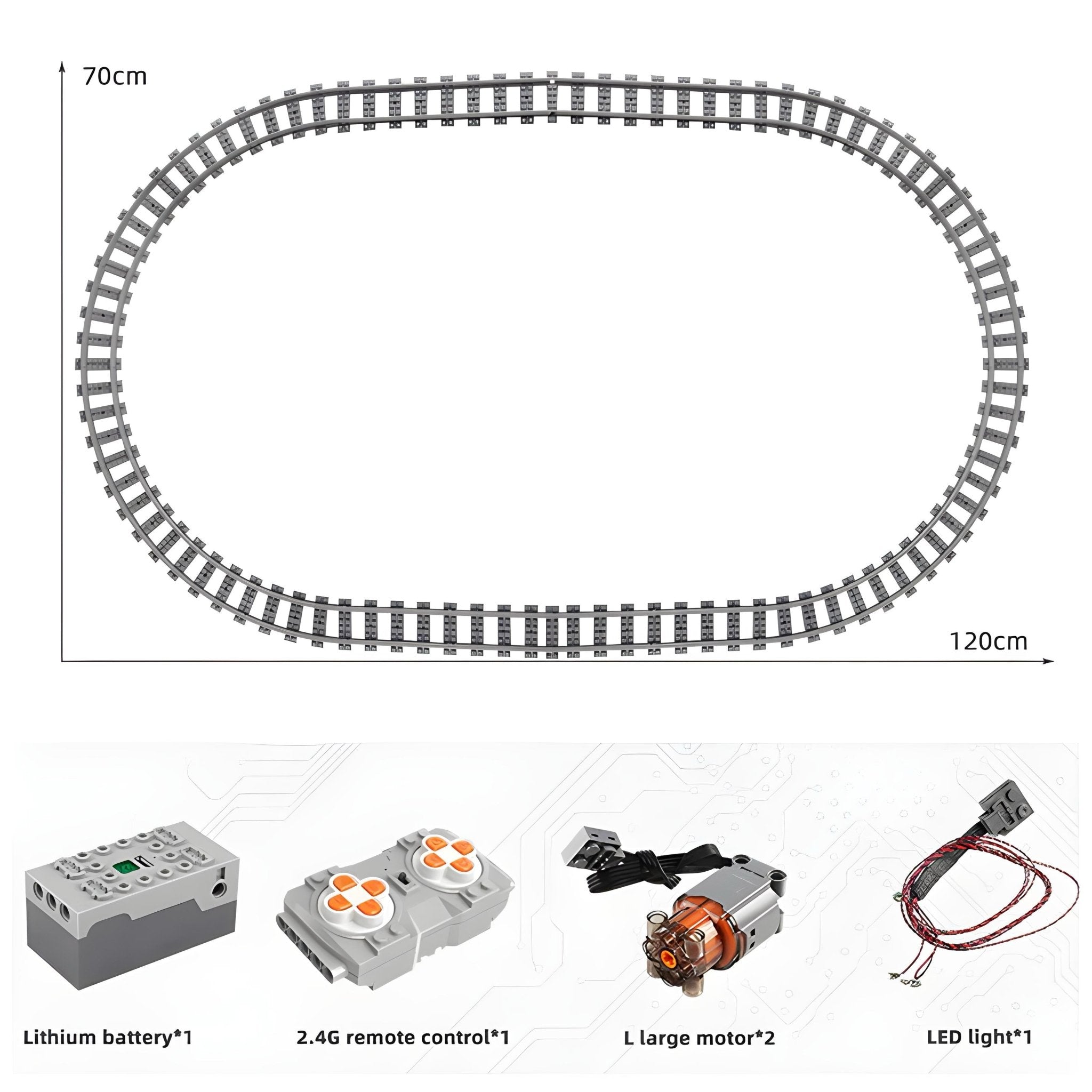 Remote Controlled Steam Train | 1552pcs - My Store