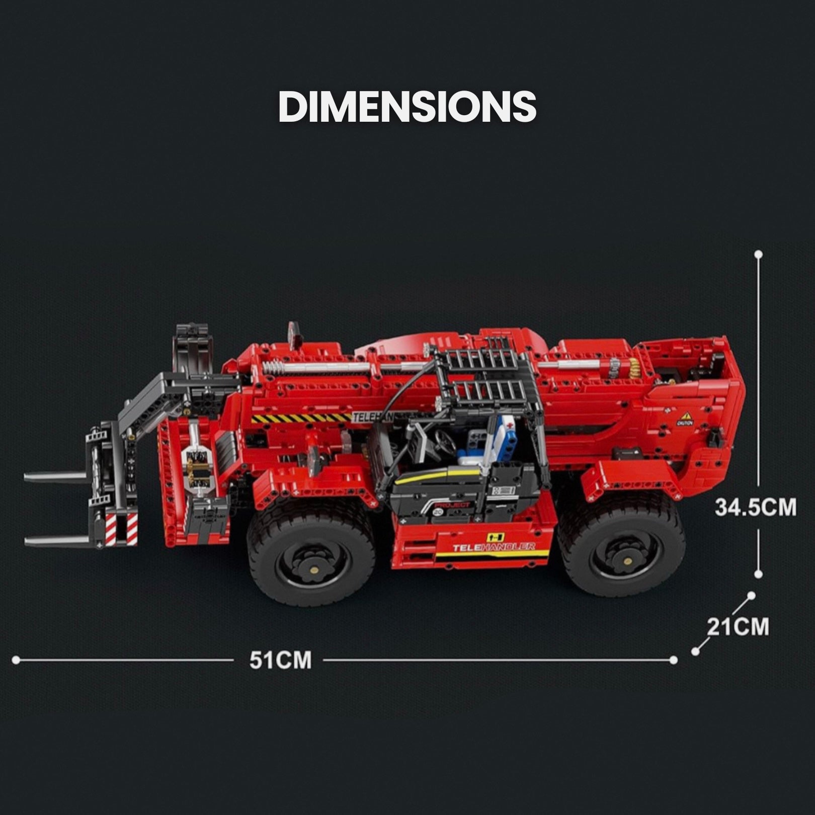 Remote Controlled Telehandler | 2260pcs - My Store