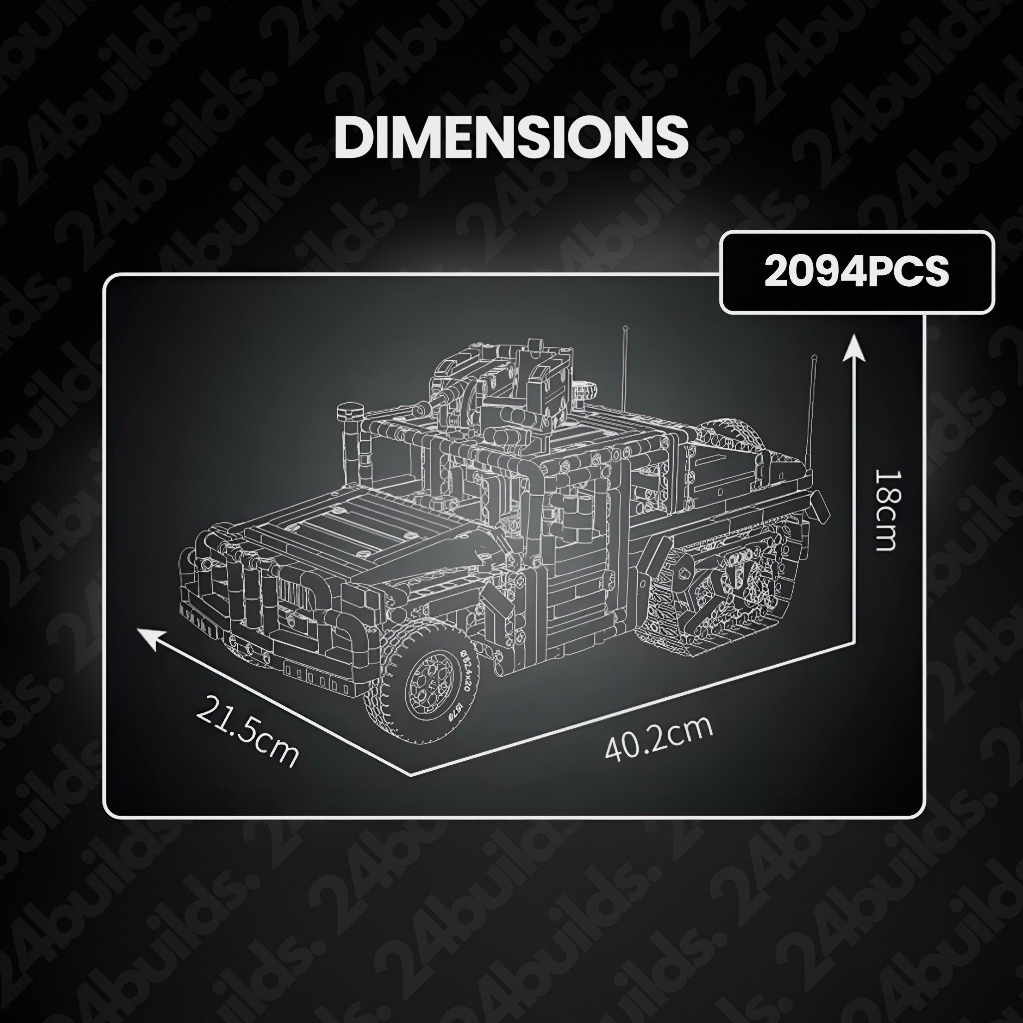 Remote Controlled Tracked Off Roader | 2094pcs - My Store