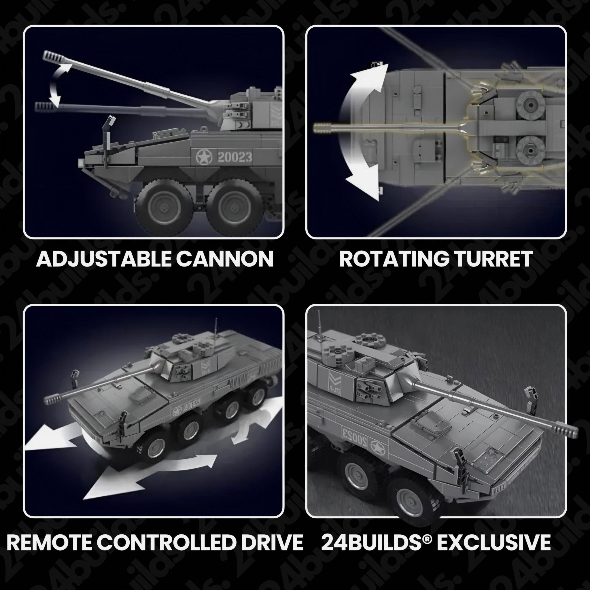 Remote Controlled ZTL - 11 Tank | 1292pcs - My Store
