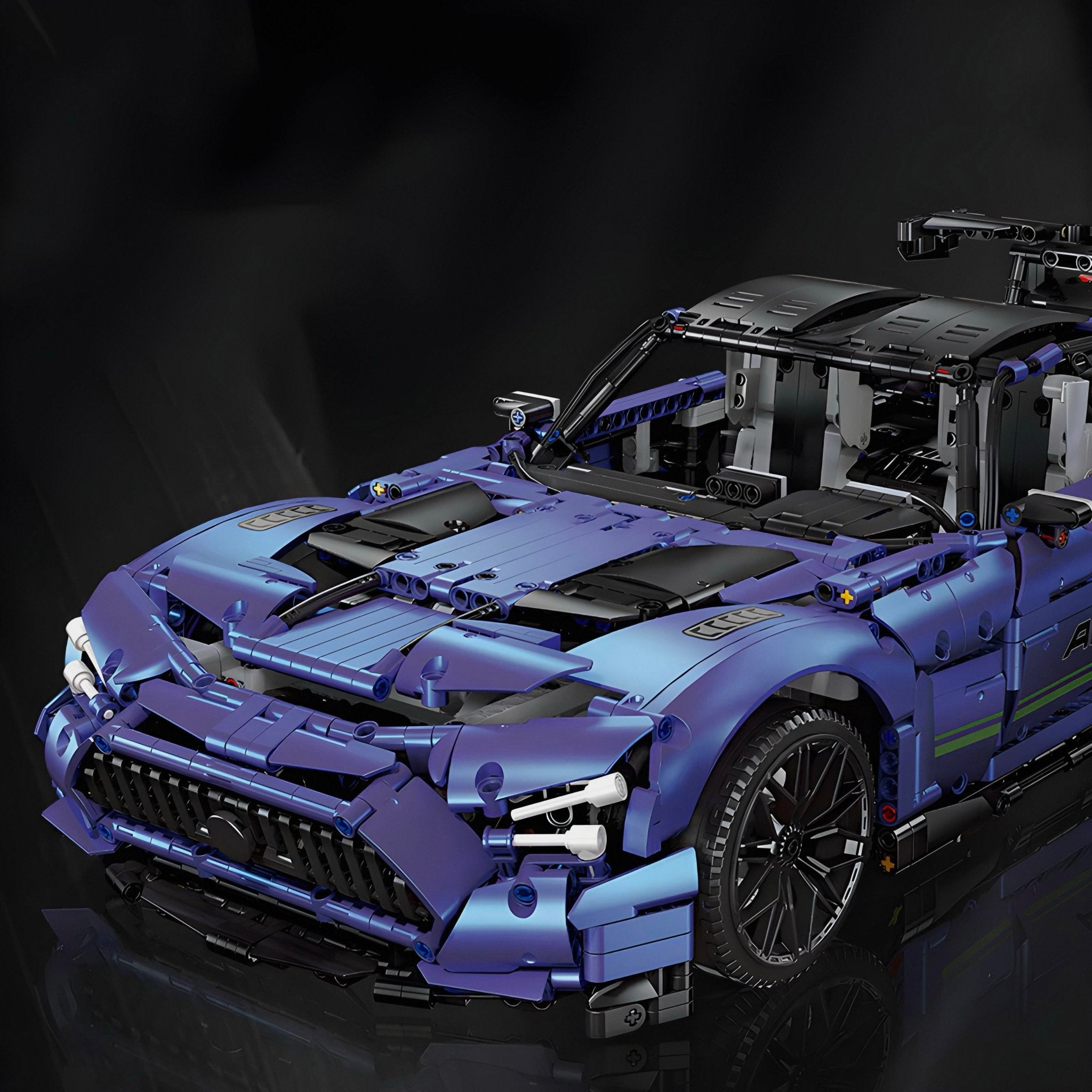 Satin Blue AMG GTR | 2887pcs - My Store