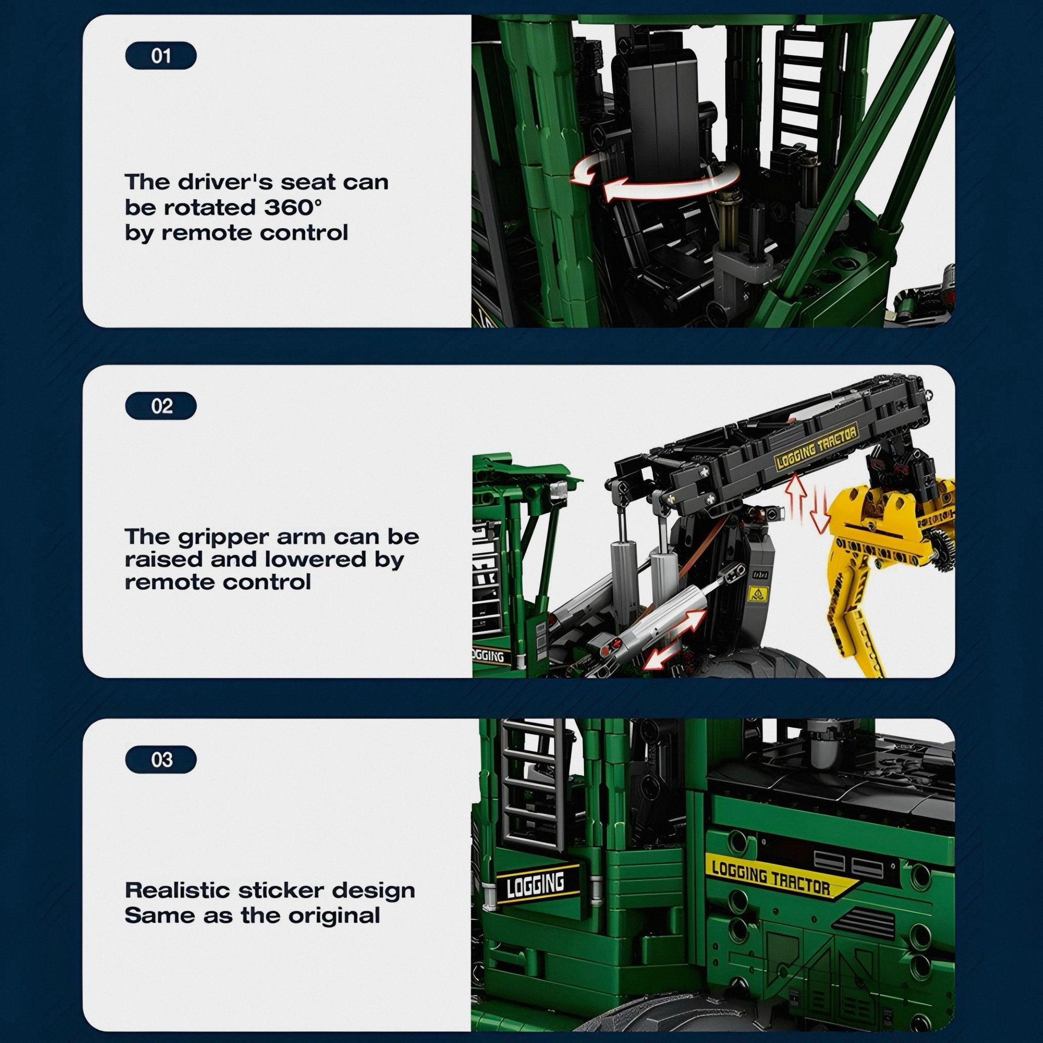 Skidder Tractor | 1740pcs - My Store