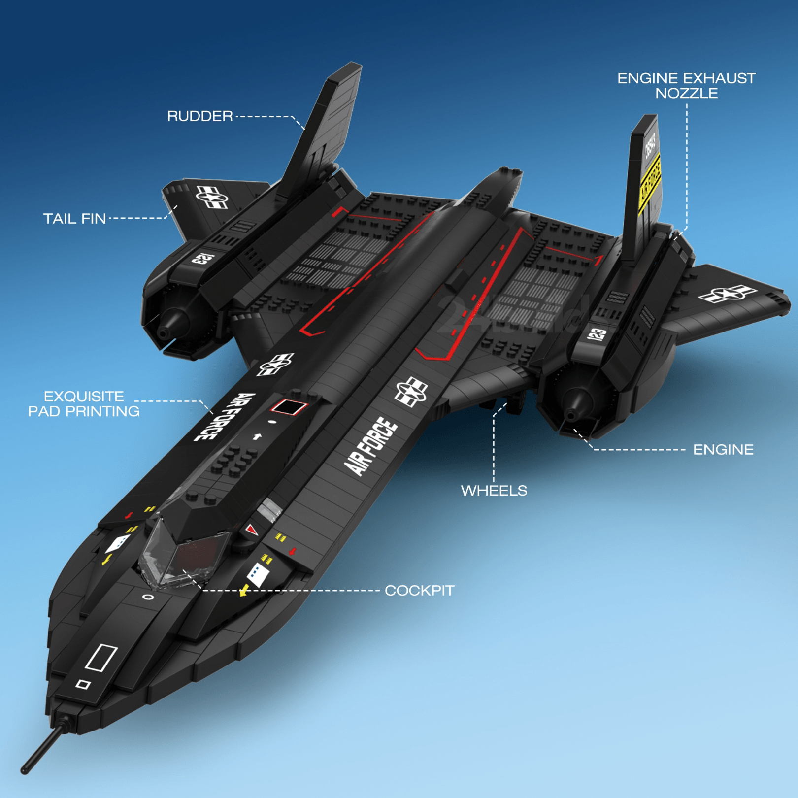 SR - 71 Blackbird | 1776pcs - My Store