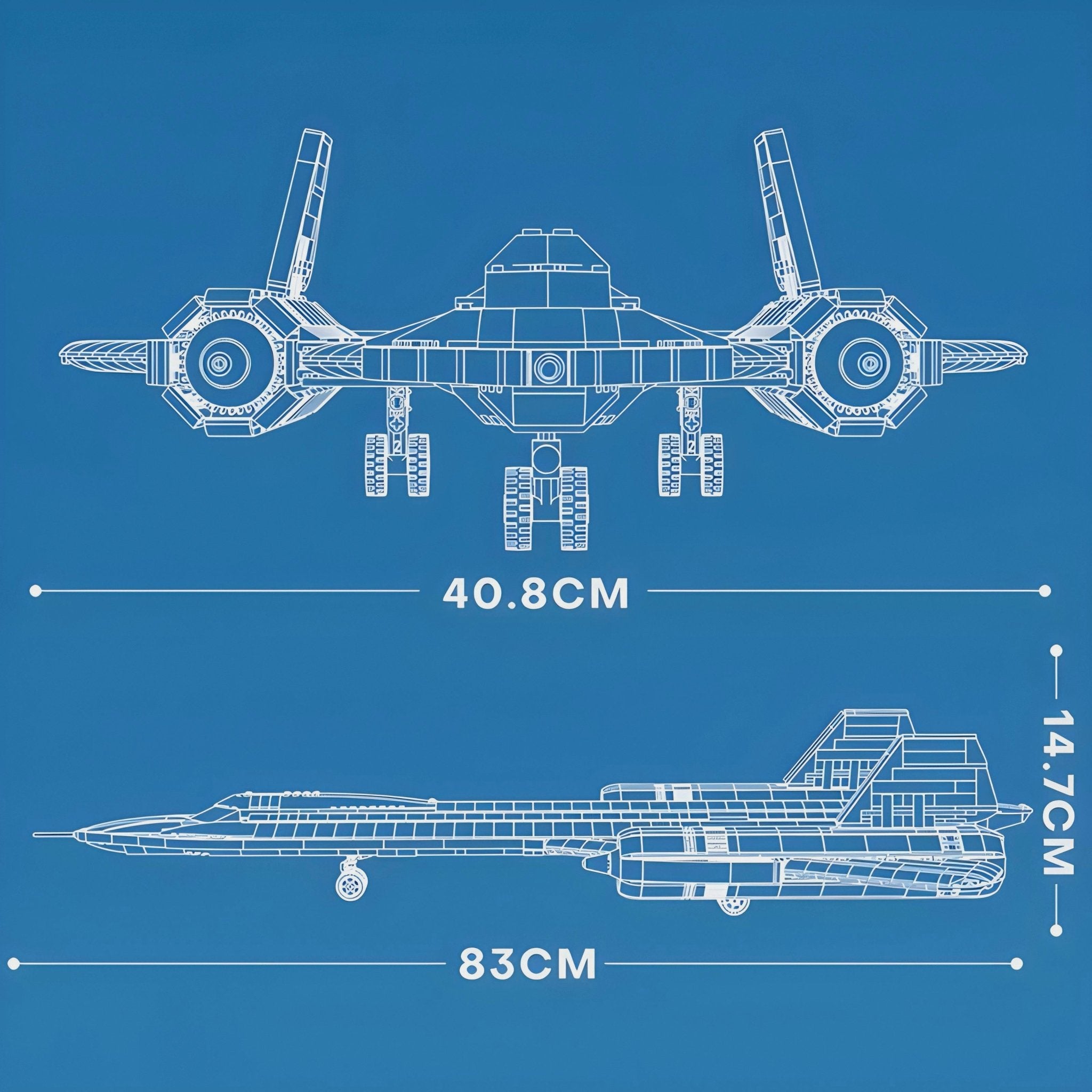 SR - 71 Blackbird | 1776pcs - My Store