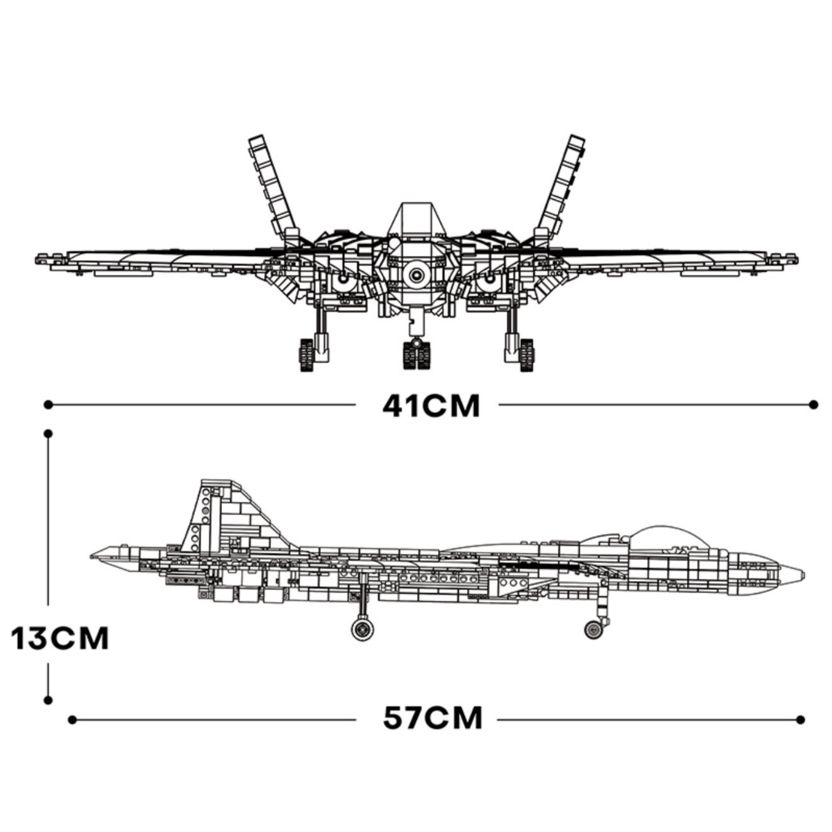 SU - 57 Stealth Fighter | 1456pcs - My Store