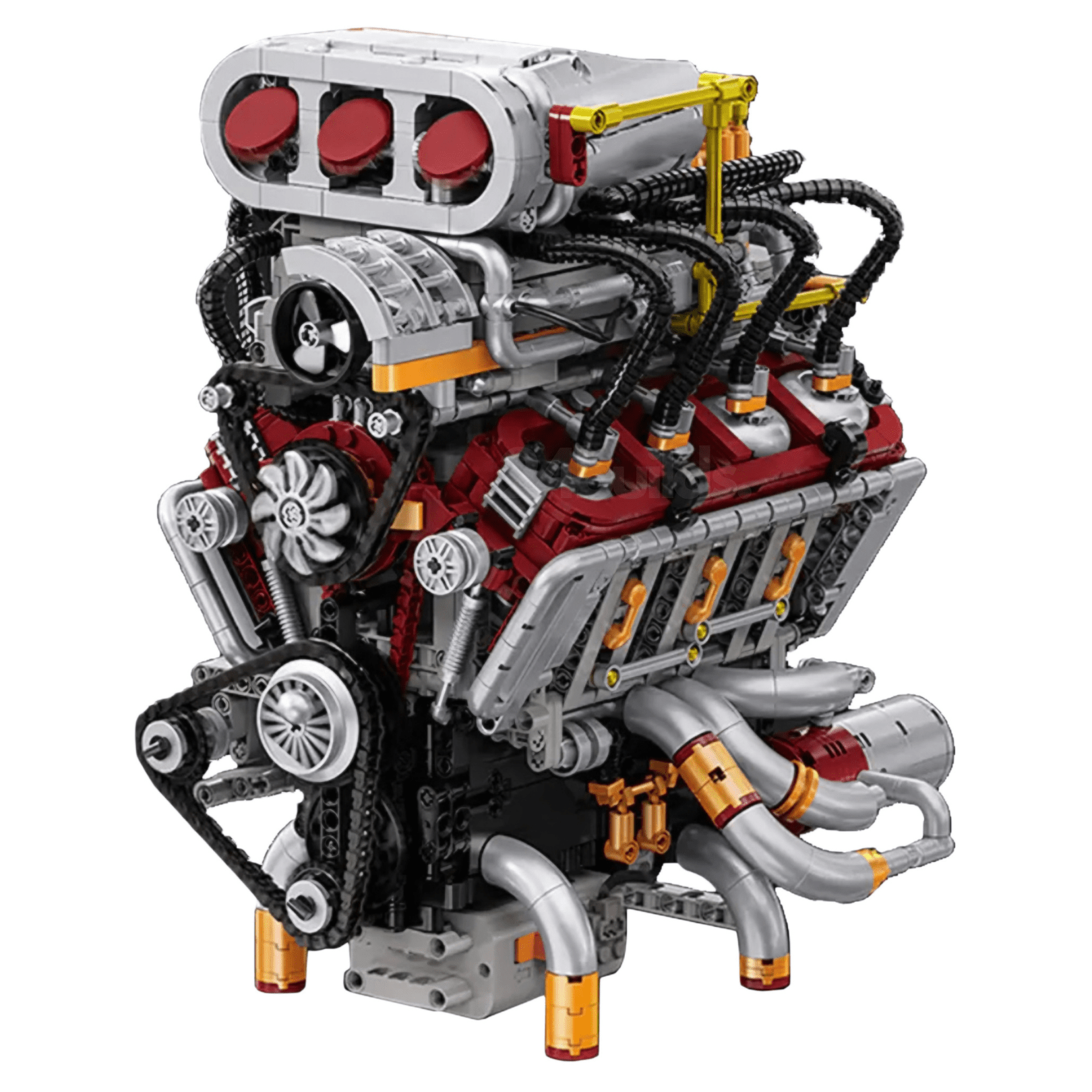 Supercharged V8 American Engine | 2348pcs - My Store