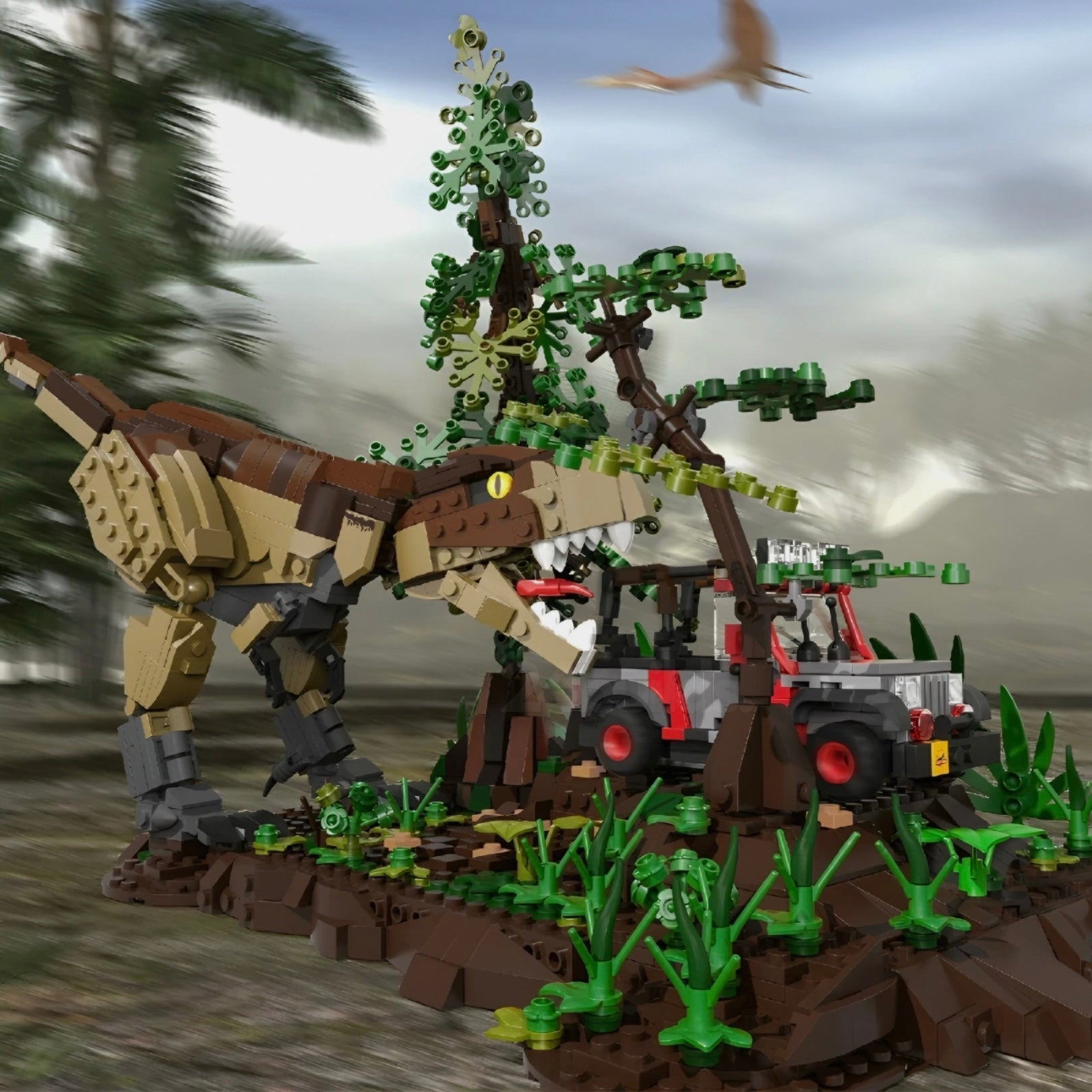 T - Rex vs Off - Roader | 1556pcs - My Store