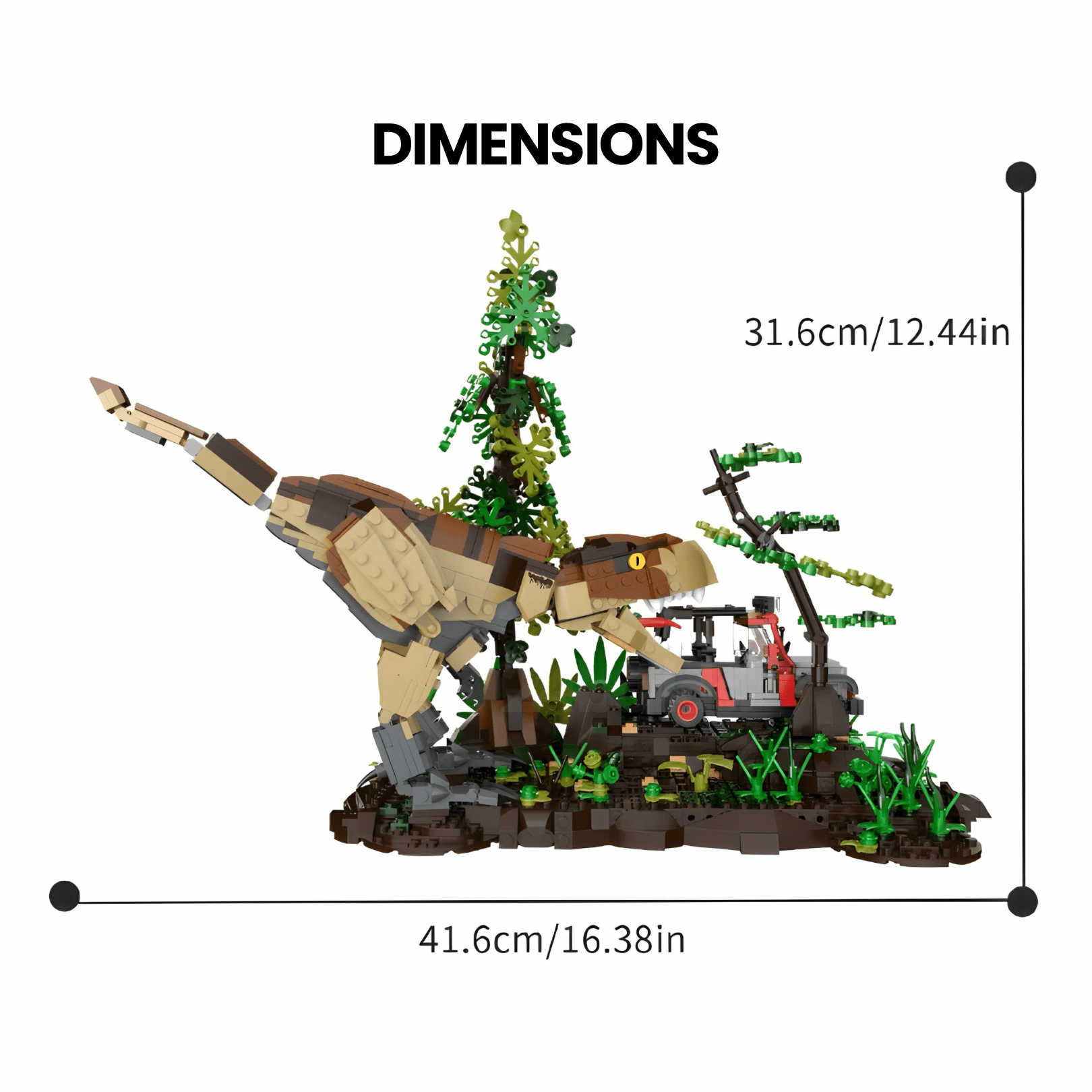 T - Rex vs Off - Roader | 1556pcs - My Store