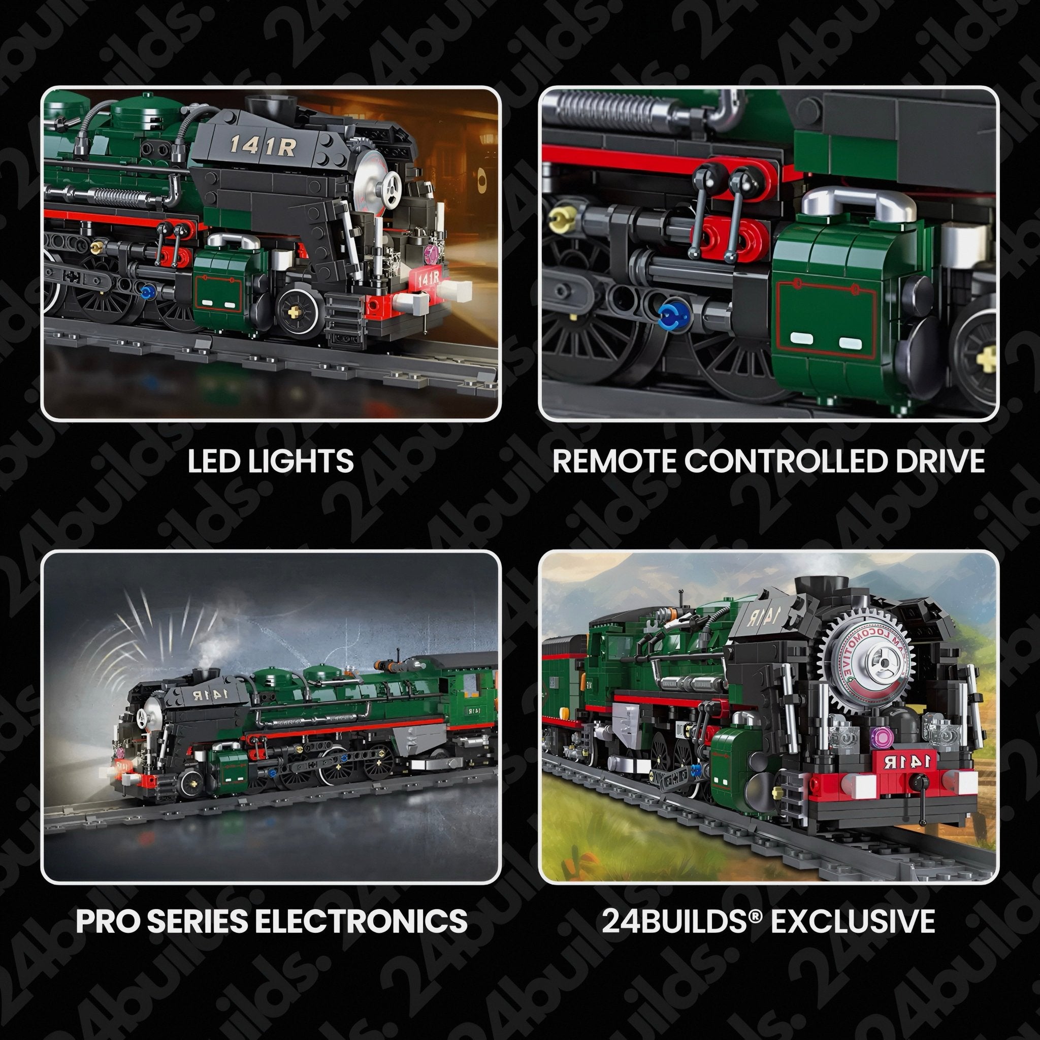 The 141 R French Steam Locomotive | 1782pcs - My Store