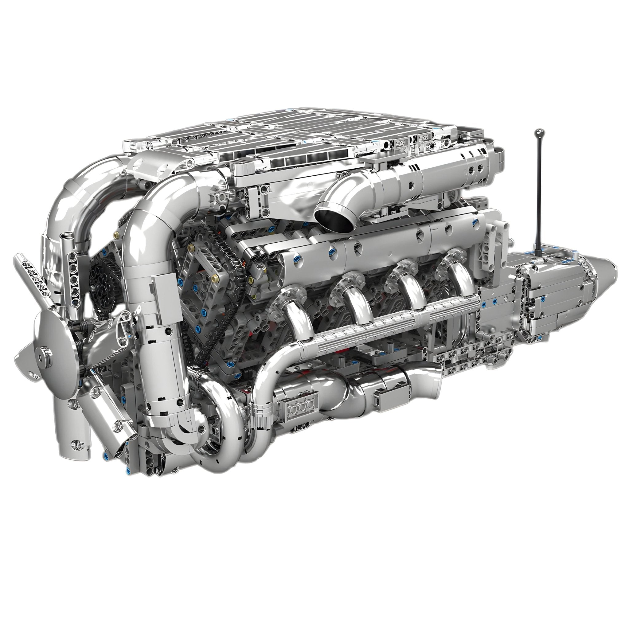 The Ultimate Chrome 5.5L V8 Engine & Gearbox | 2898pcs - My Store