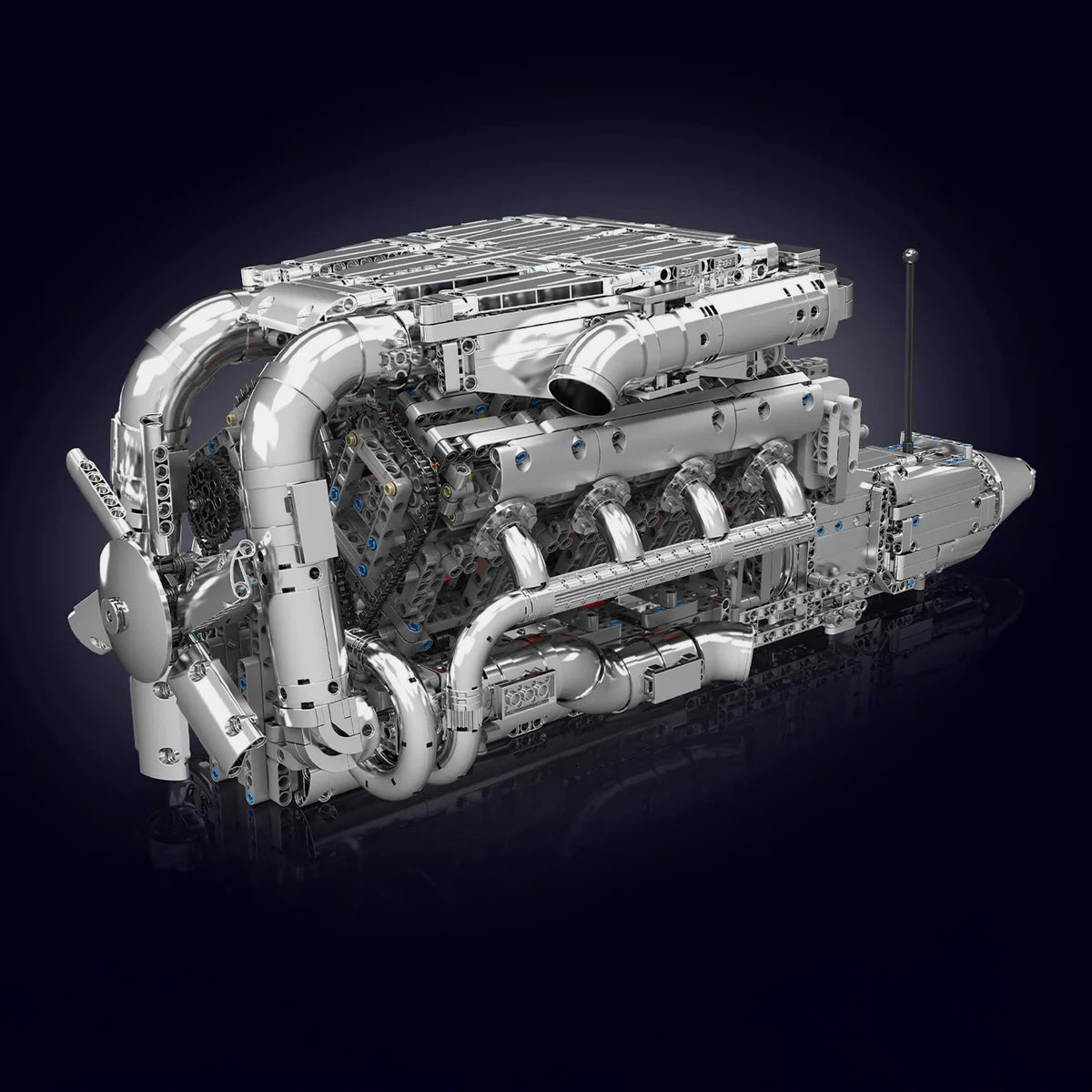 The Ultimate Chrome 5.5L V8 Engine & Gearbox | 2898pcs - My Store