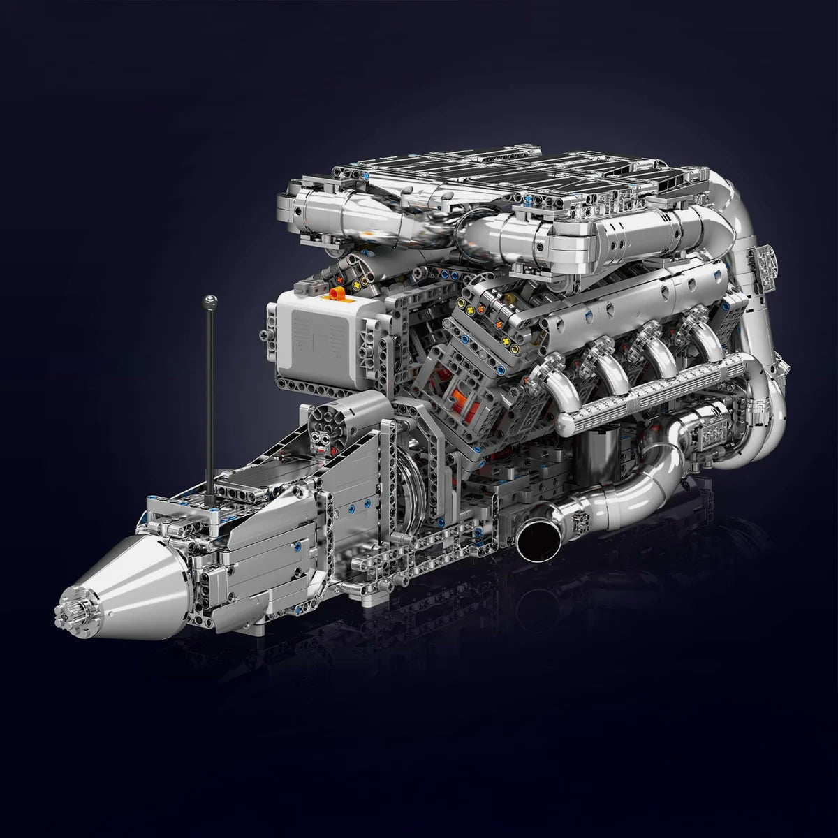 The Ultimate Chrome 5.5L V8 Engine & Gearbox | 2898pcs - My Store
