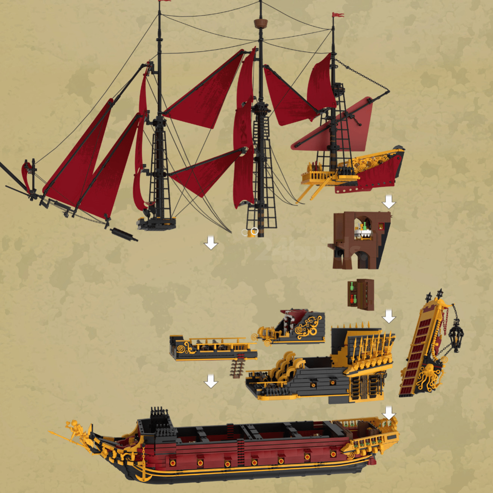 The Ultimate Revenge Sailing Ship | 5668pcs - My Store
