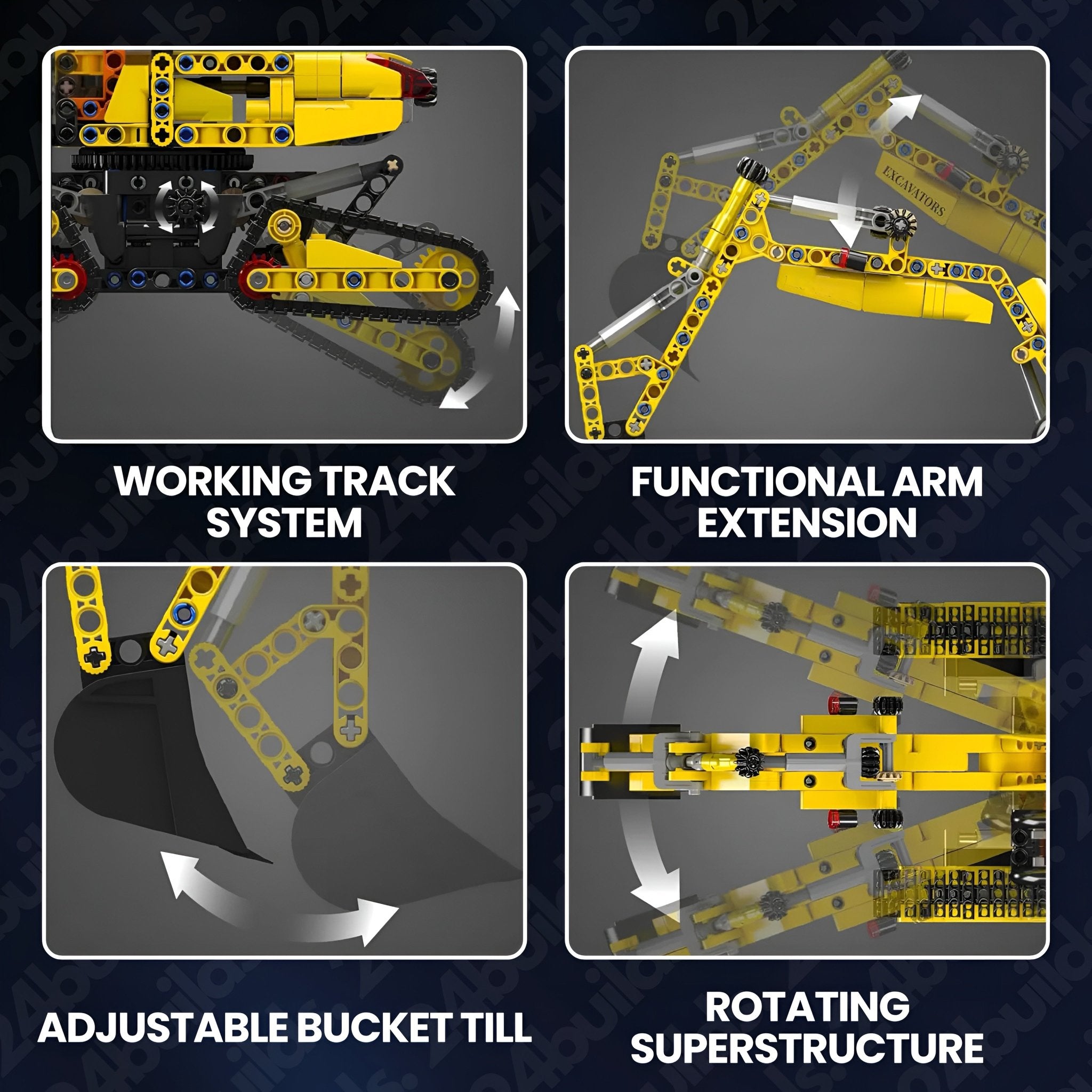Tracked Construction Excavator | 840pcs - My Store