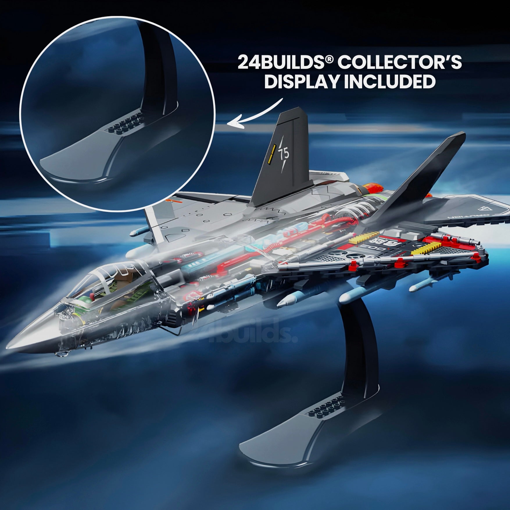 Transparent J - 35 Tactical Jet | 1324pcs - My Store
