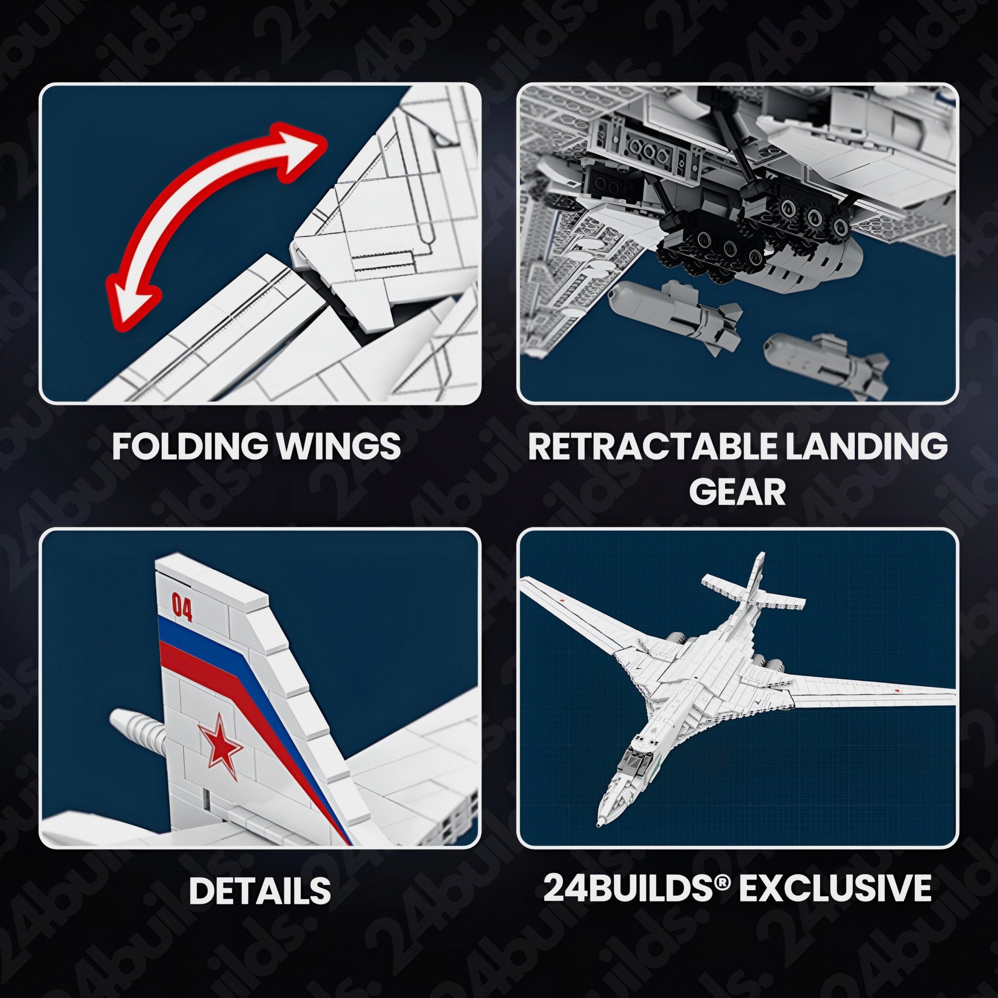 Tu - 160 Strategic Bomber | 1598pcs - My Store