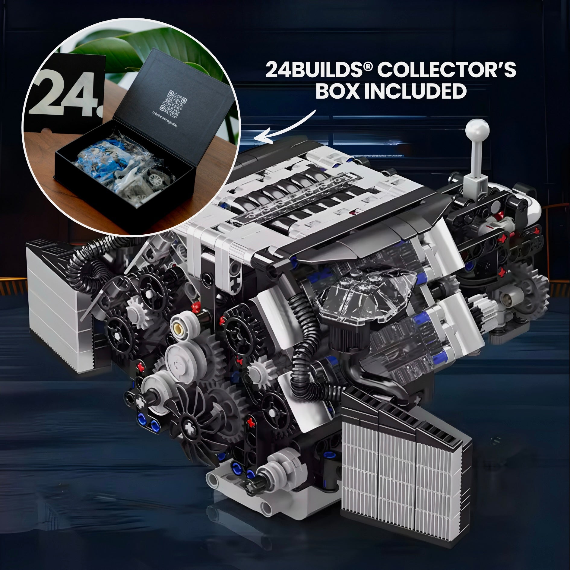Twin Turbo W12 German Engine | 872pcs - My Store