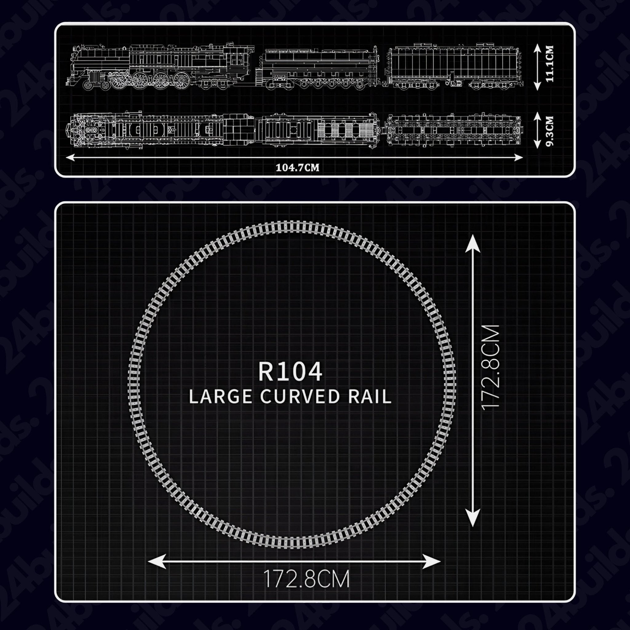 Union Pacific 844 Locomotive | 3358pcs - My Store