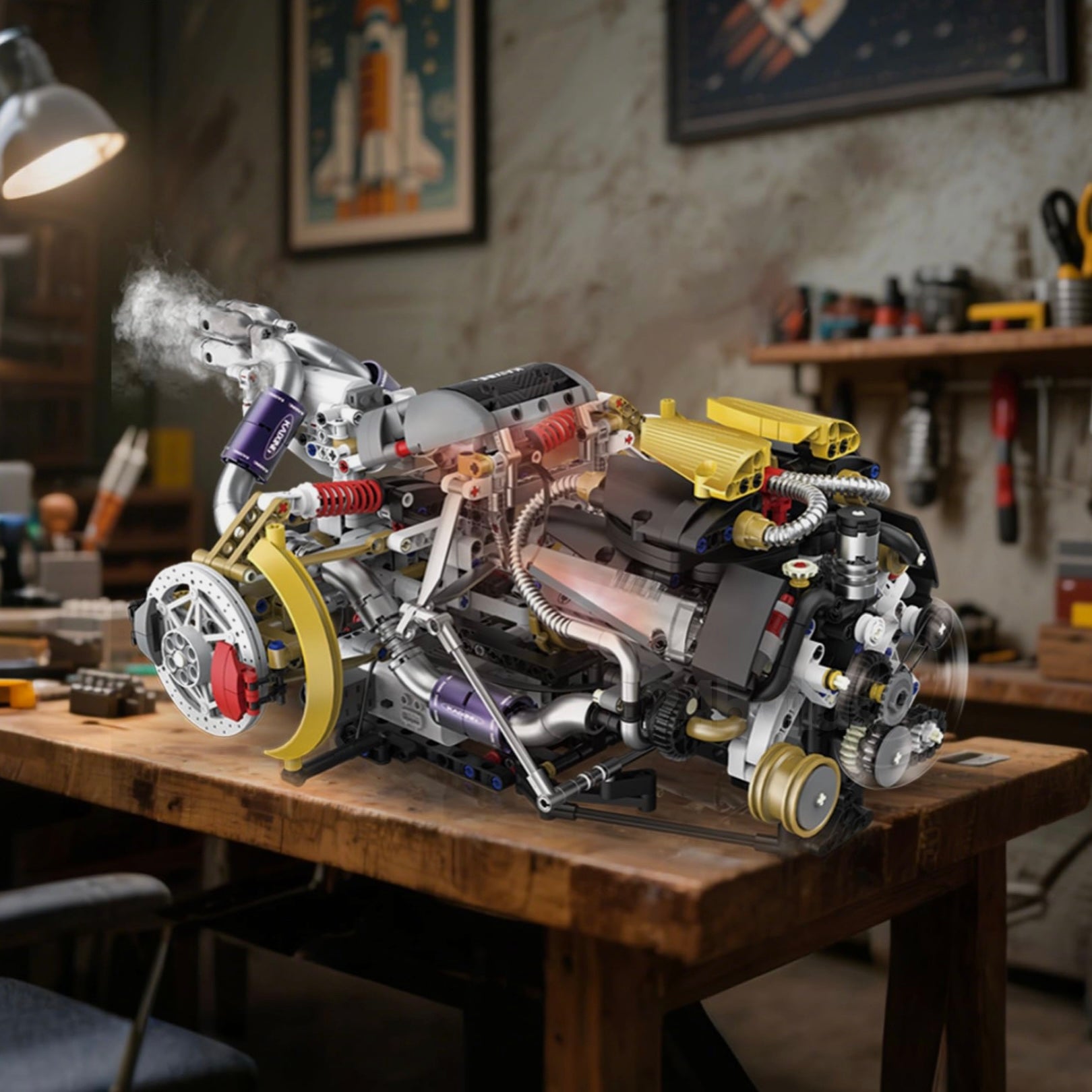 V8 Rear Supercar Powertrain | 1394pcs - My Store