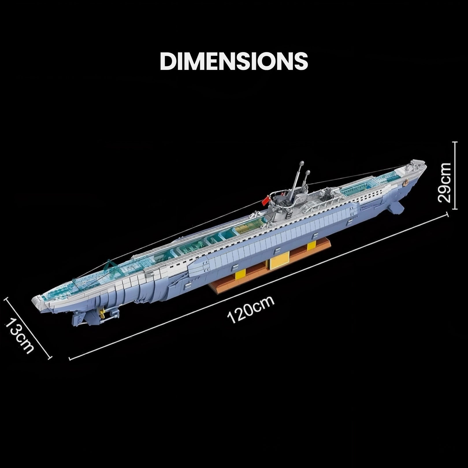 VIIC U - 552 Submarine | 6172pcs - My Store