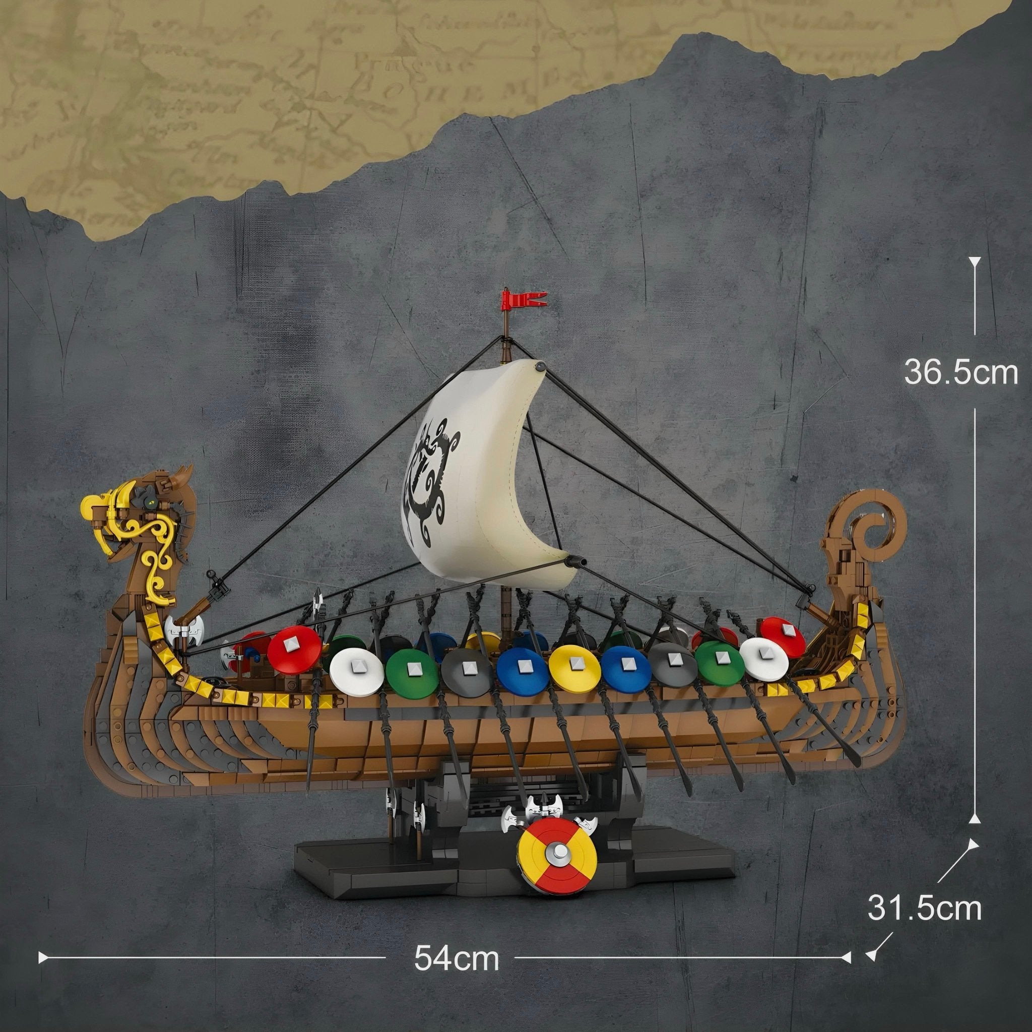 Viking Dragon Longship | 2548pcs - My Store