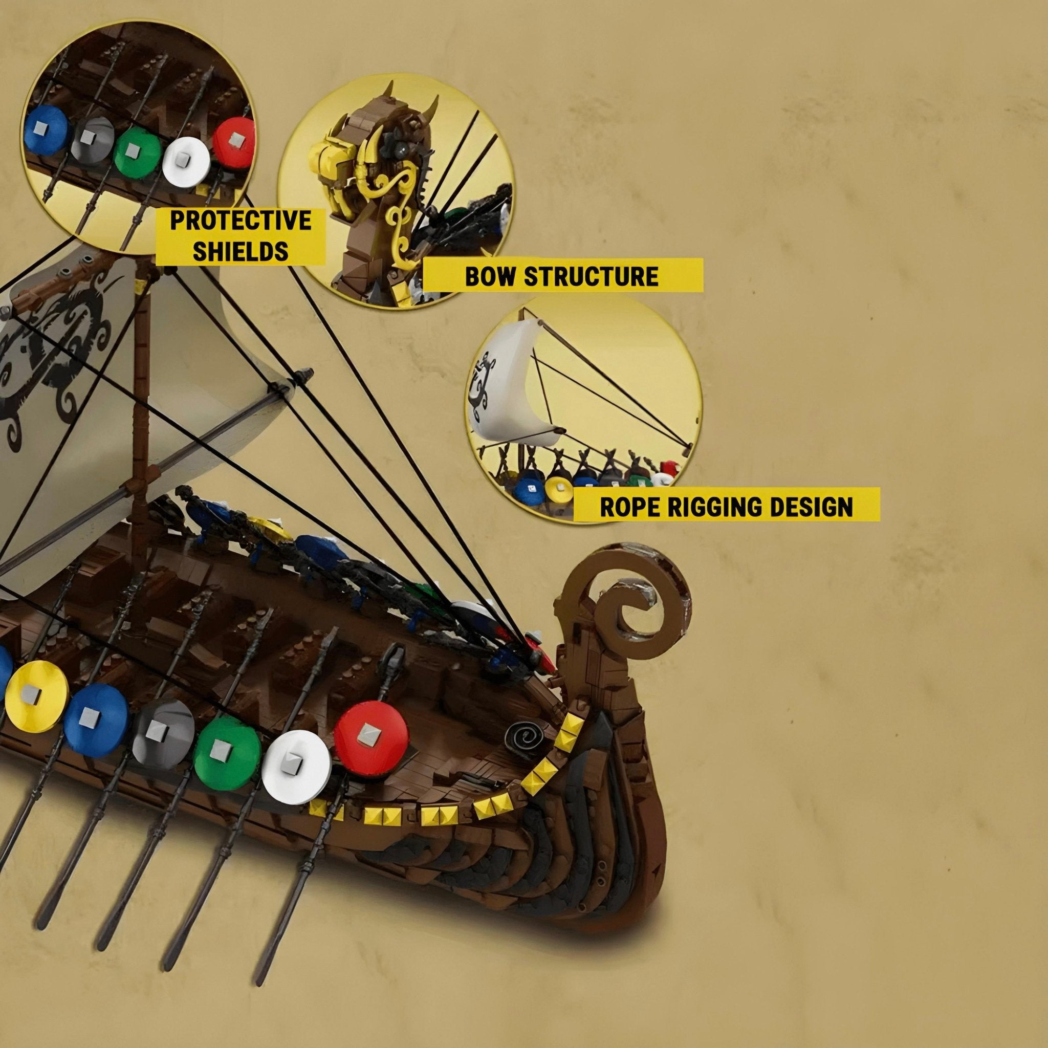 Viking Dragon Longship | 2548pcs - My Store