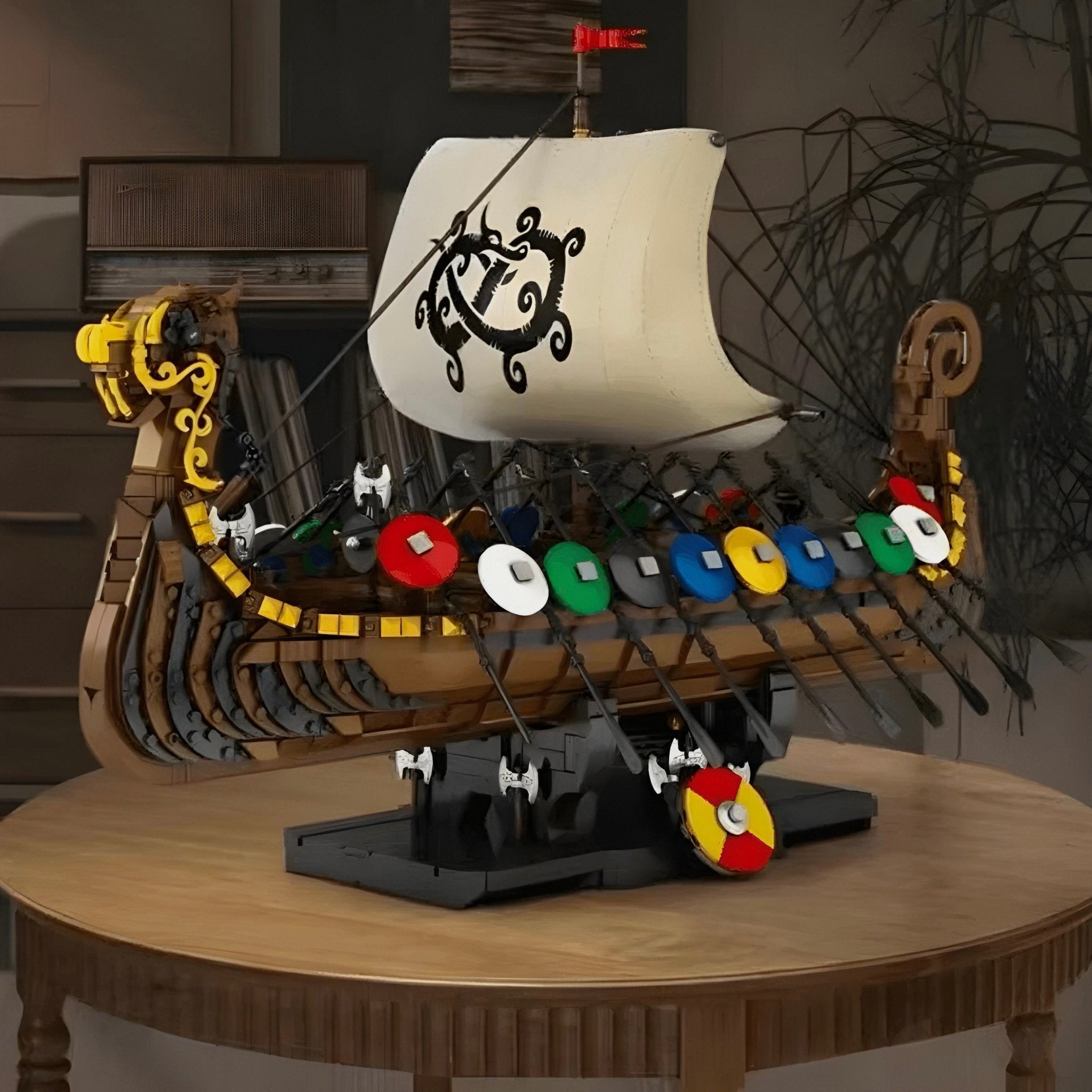 Viking Dragon Longship | 2548pcs - My Store