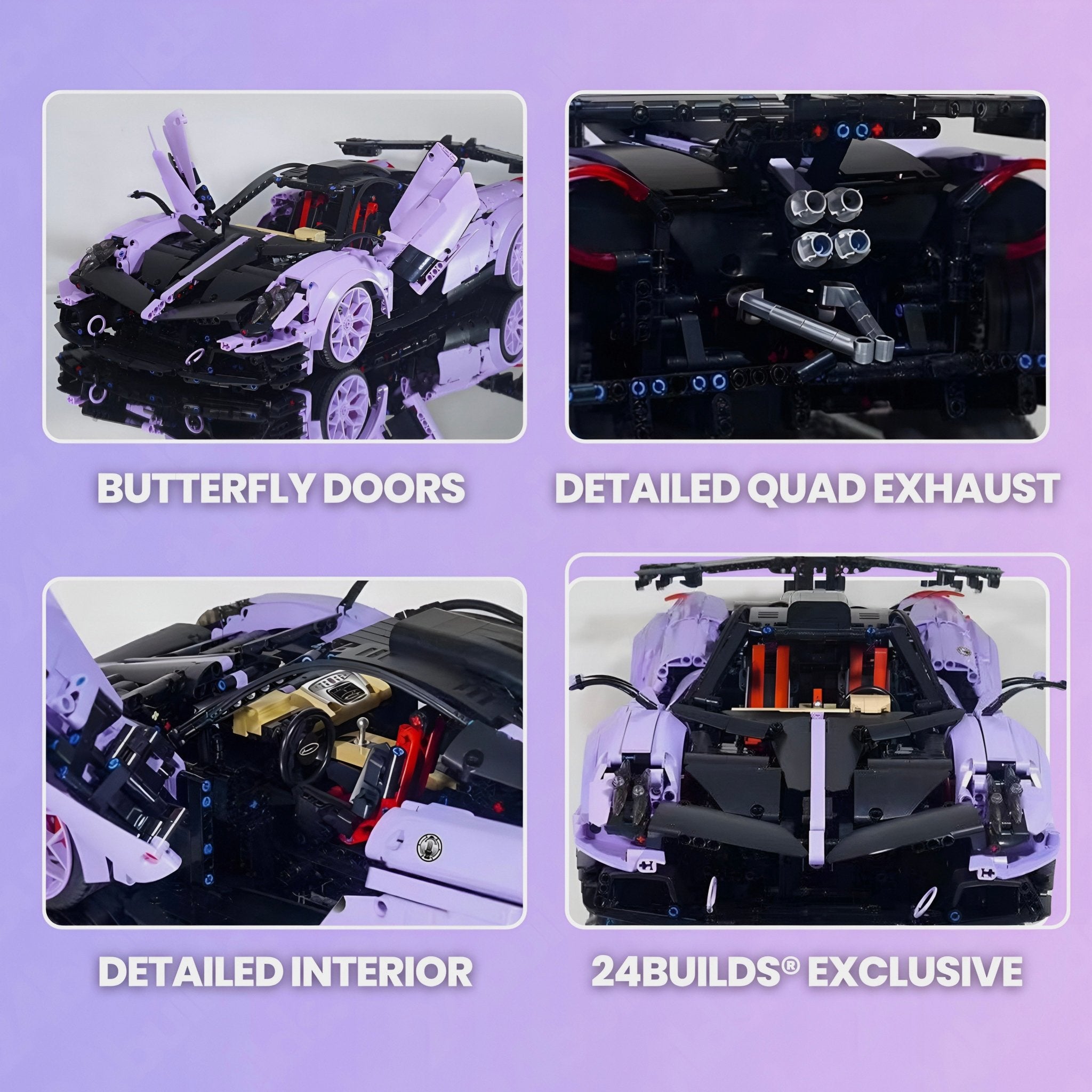 Violet Edition Italian Hypercar | 3430pcs - My Store