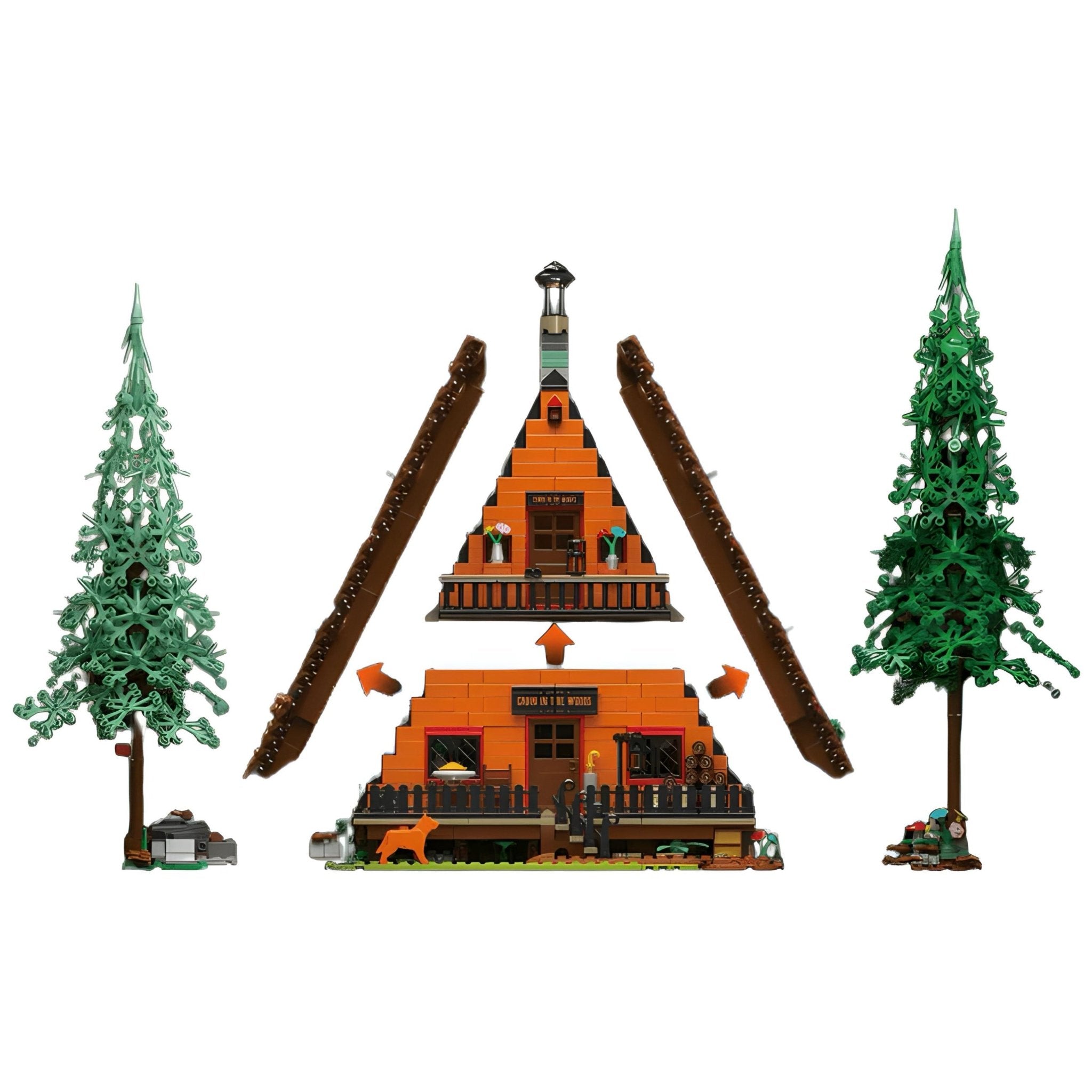 Wooden Cabin In The Woods | 3398pcs - My Store
