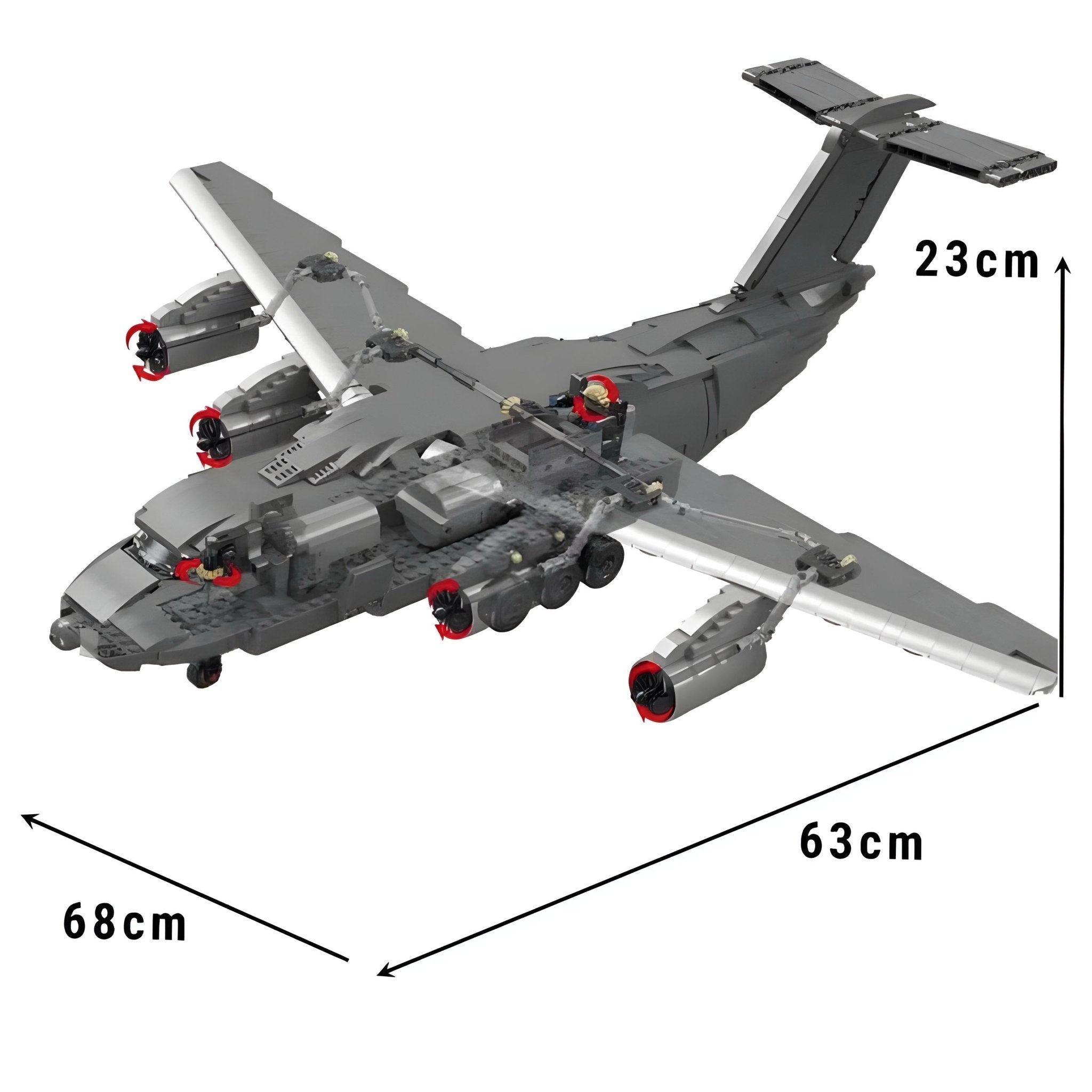 Y - 20 Large Military Aircraft | 2202pcs - My Store