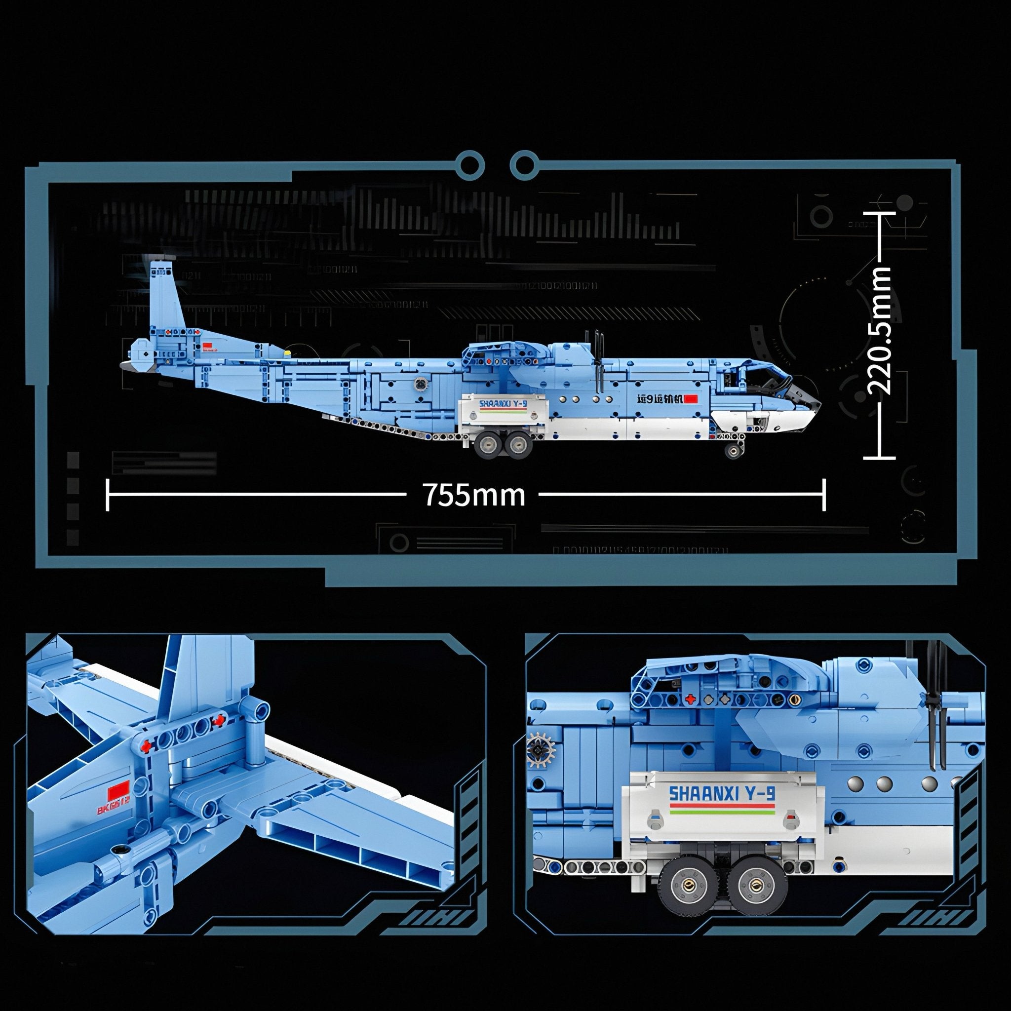 Y9 Transport Aircraft | 1856pcs - My Store
