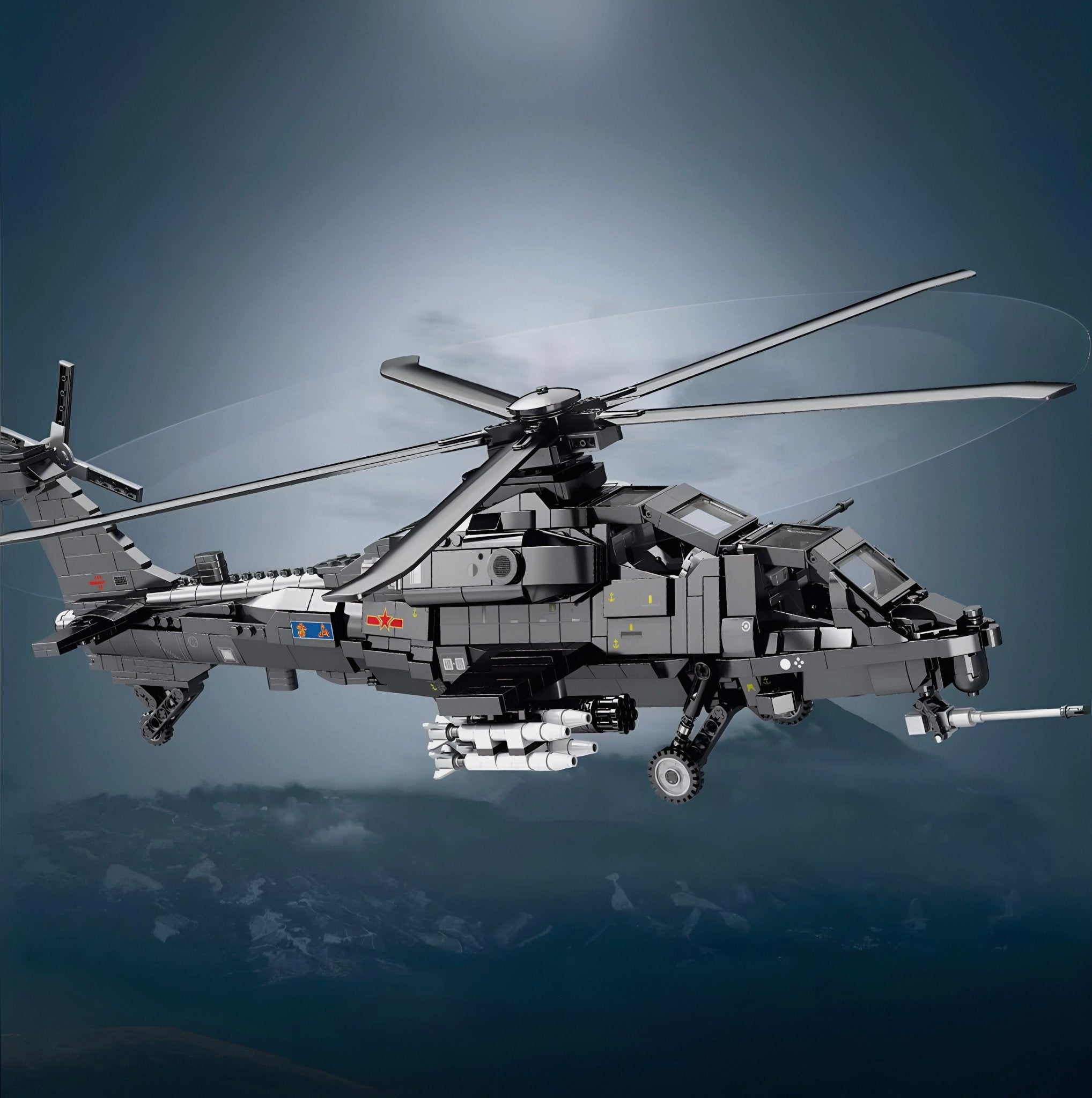 Z - 10 Attack Helicopter | 1368pcs - My Store